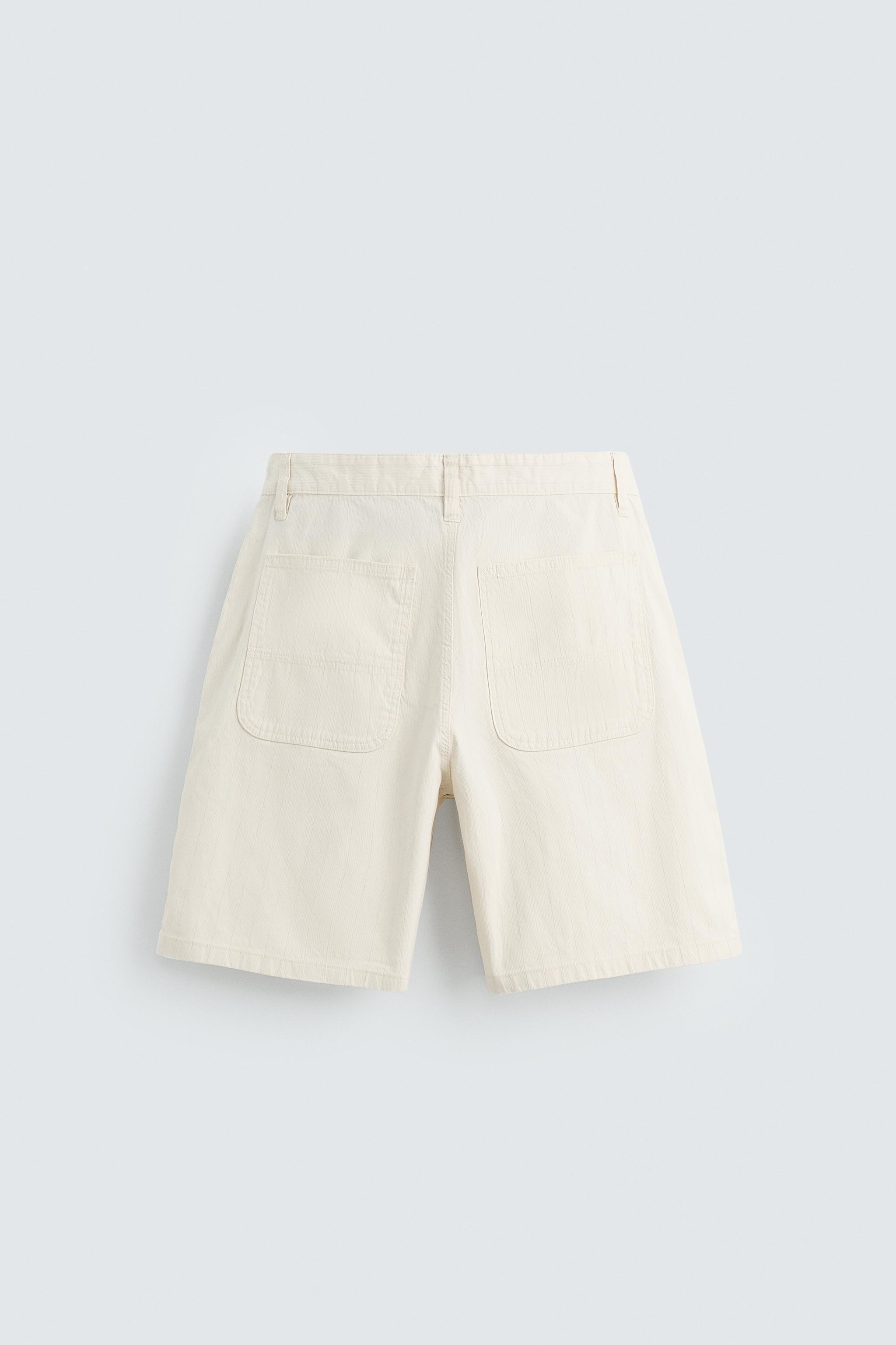 STRIPED REGULAR FIT SHORTS