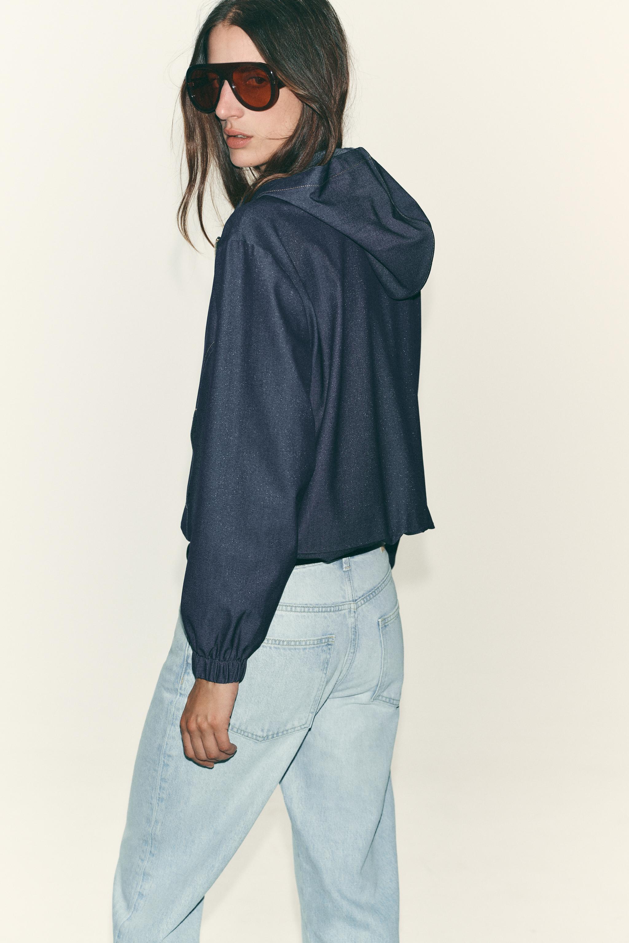 HOODED BOMBER JACKET