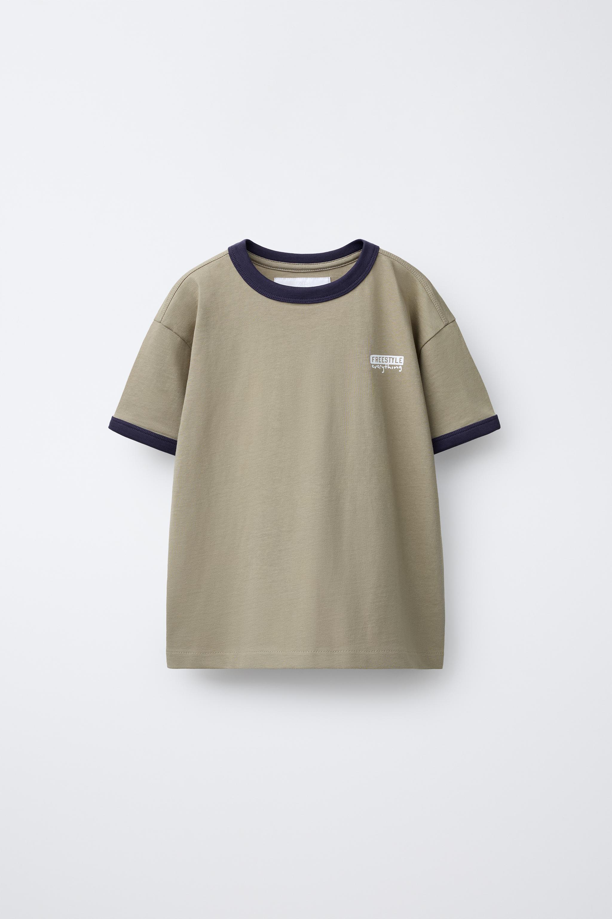 CONTRAST TRIM T-SHIRT