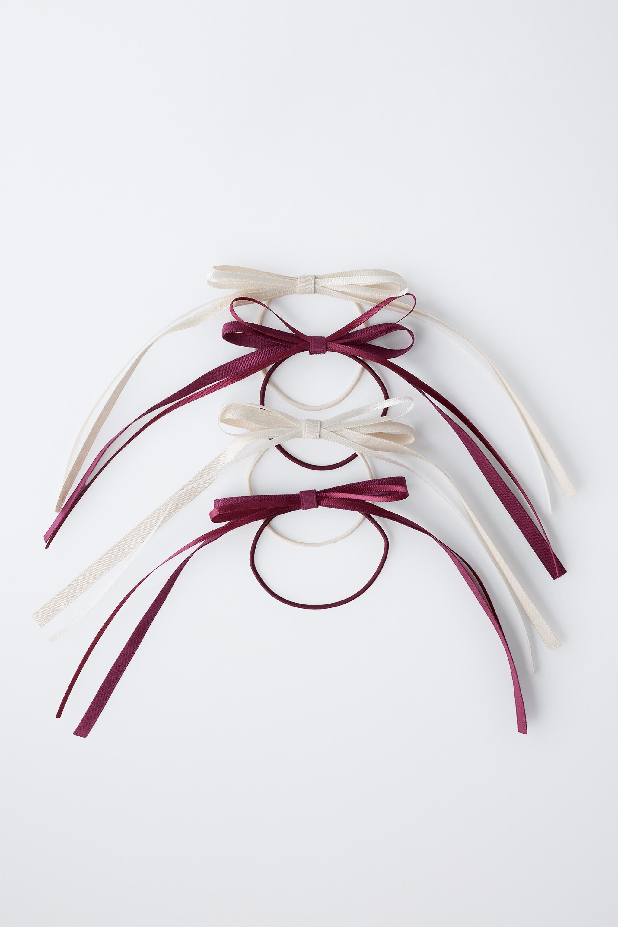 FOUR-PACK OF SCRUNCHIES WITH BOW