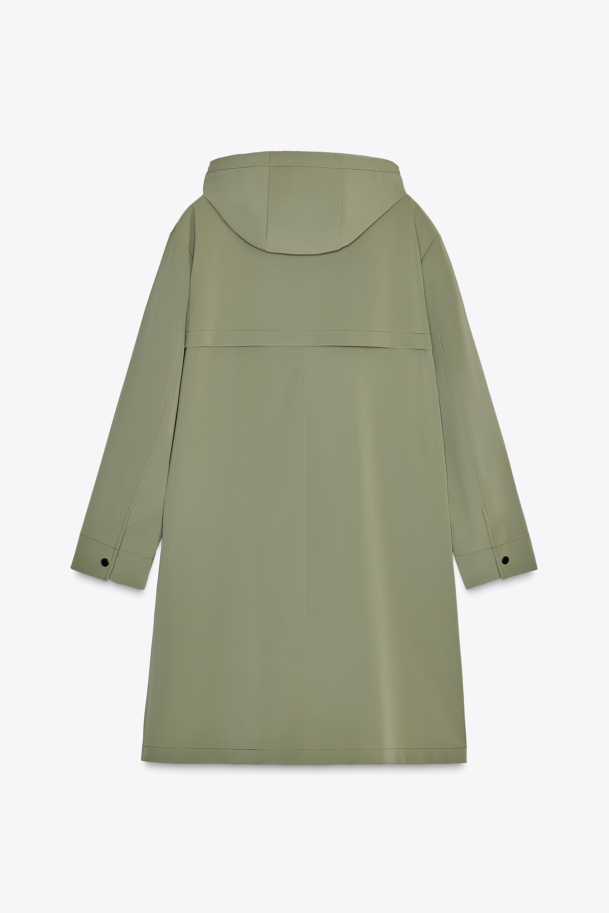 HOODED RUBBERIZED JACKET