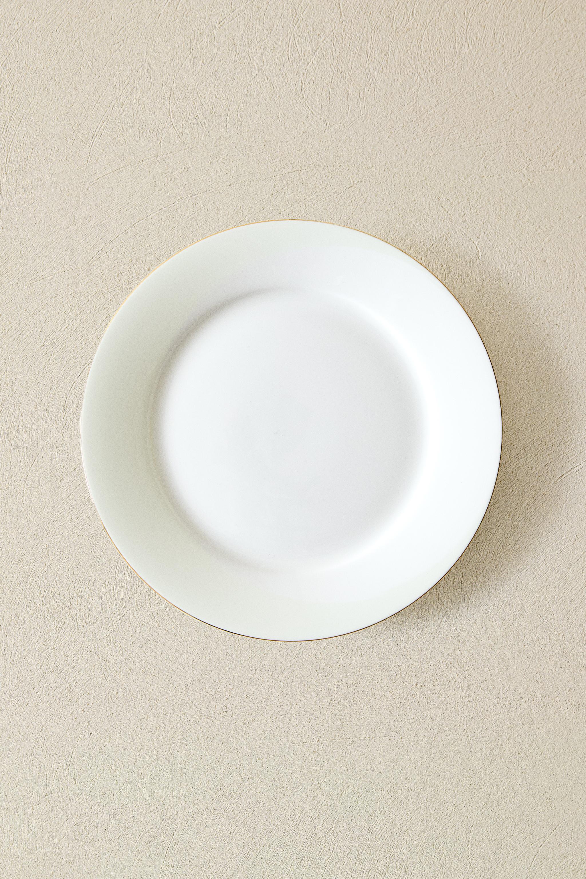 RIMMED BONE CHINA SIDE PLATE