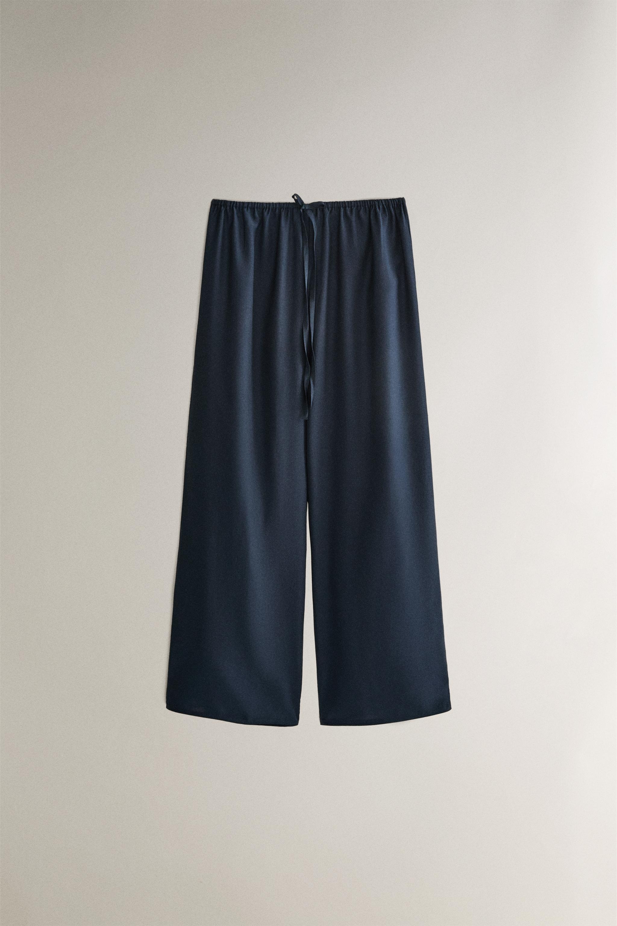 SILK AND COTTON PANTS