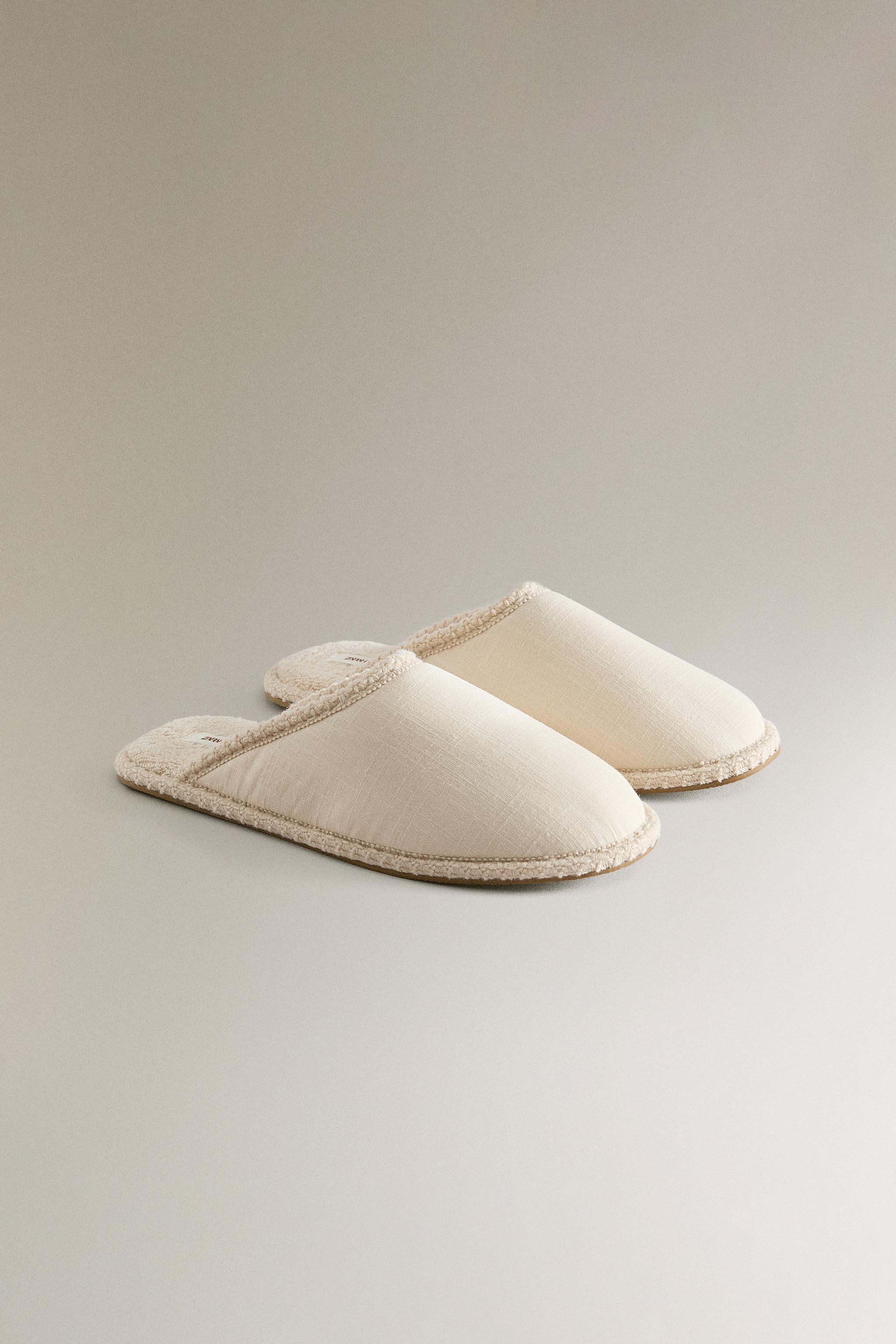 COTTON MULE SLIPPERS