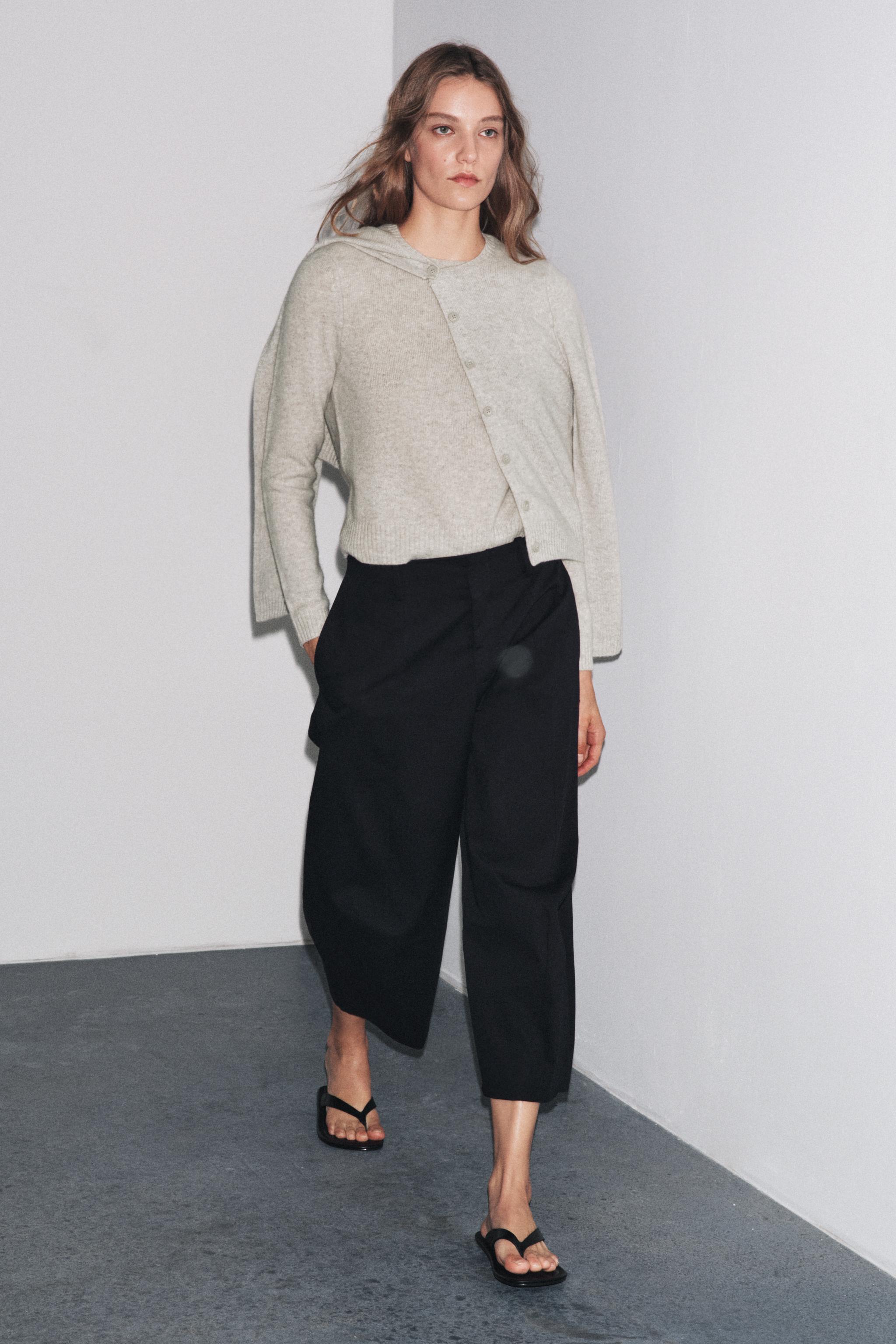 BASIC 100% WOOL KNIT JACKET