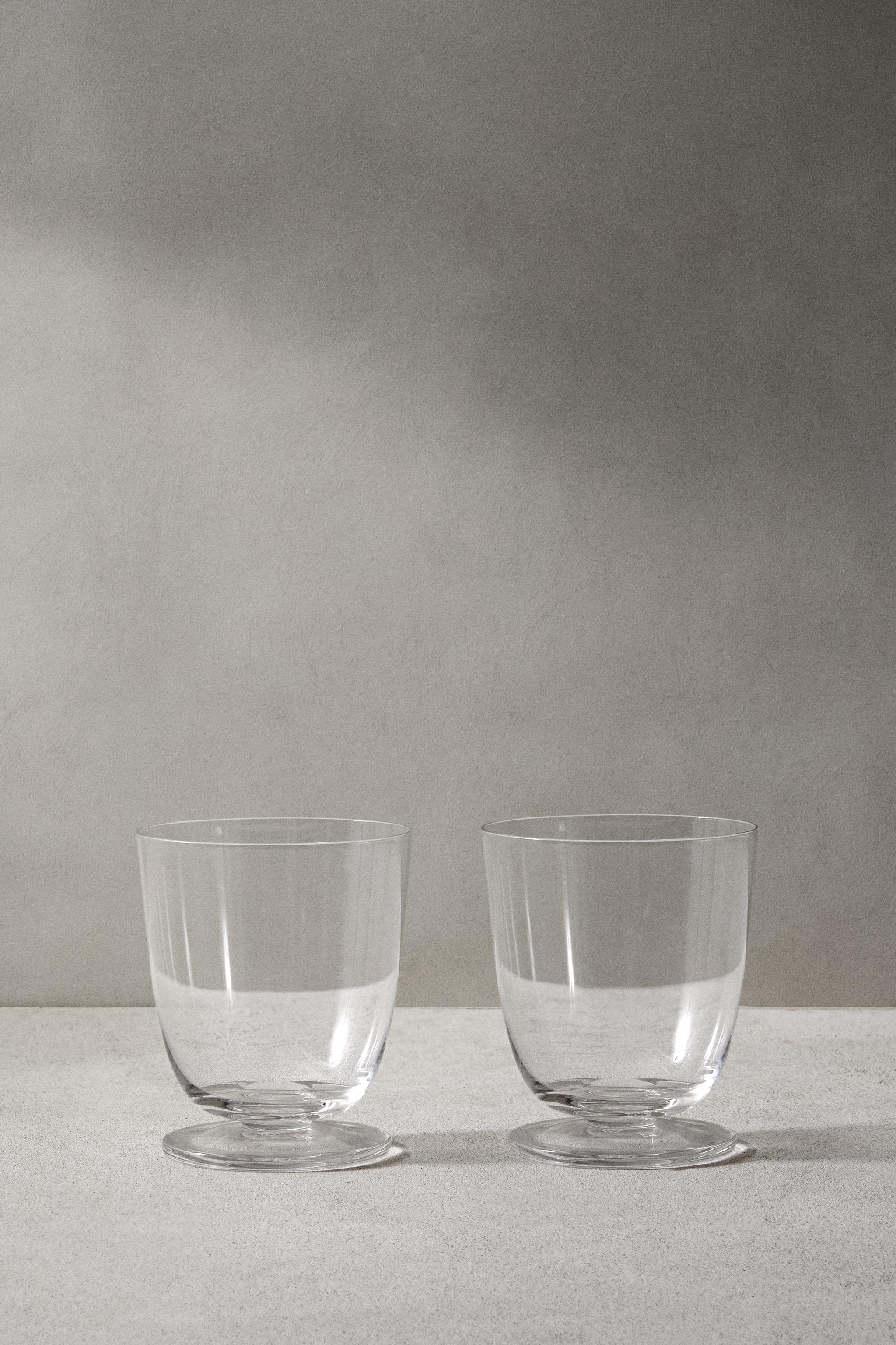SET OF 2 - STEMMED GLASS M