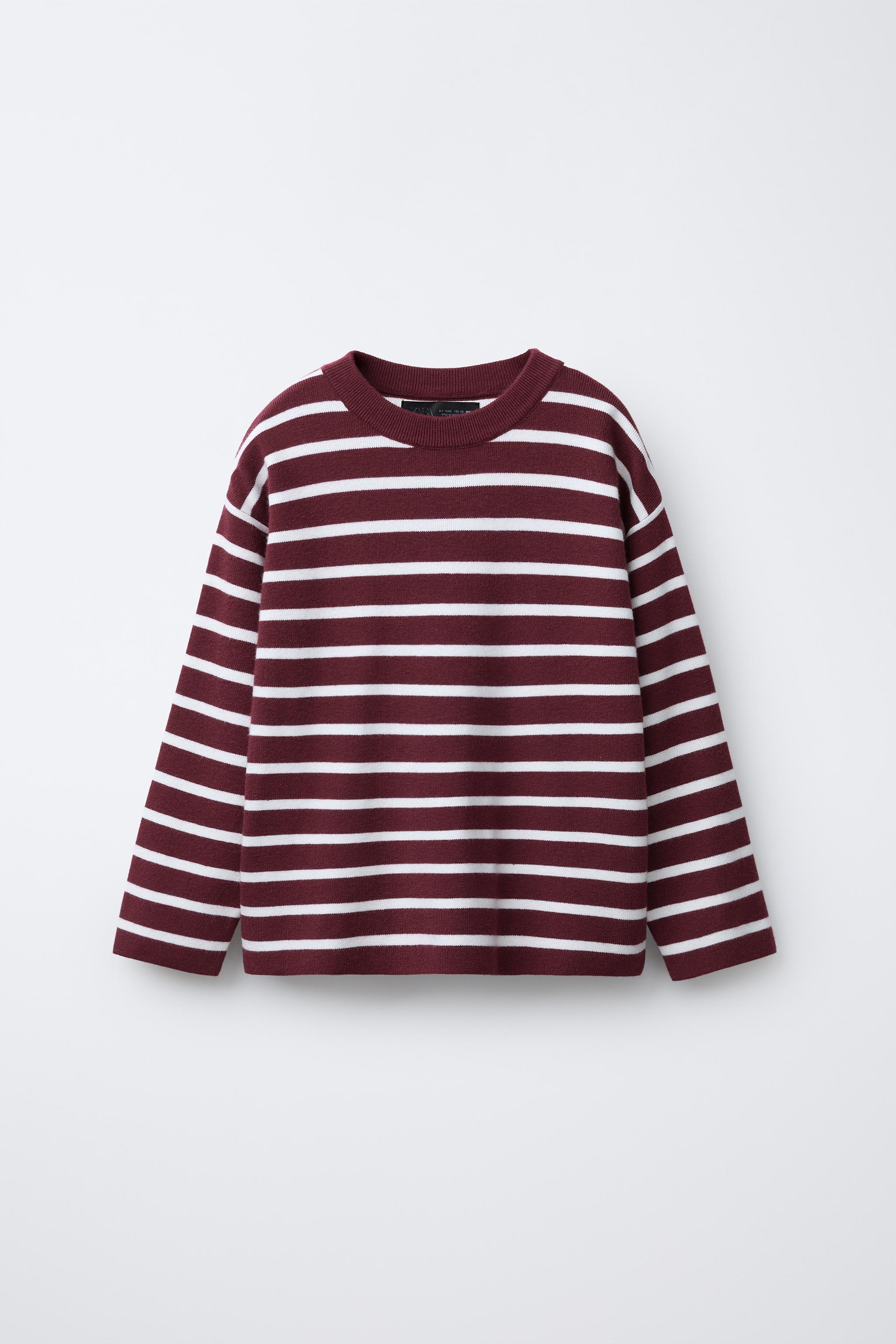 STRIPED KNIT T-SHIRT