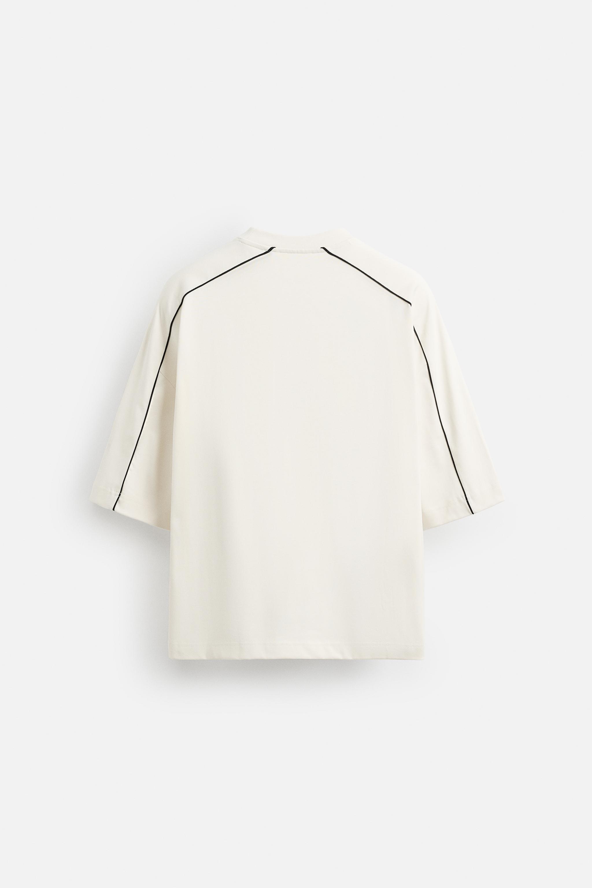 CONTRAST PIPED SWEATSHIRT