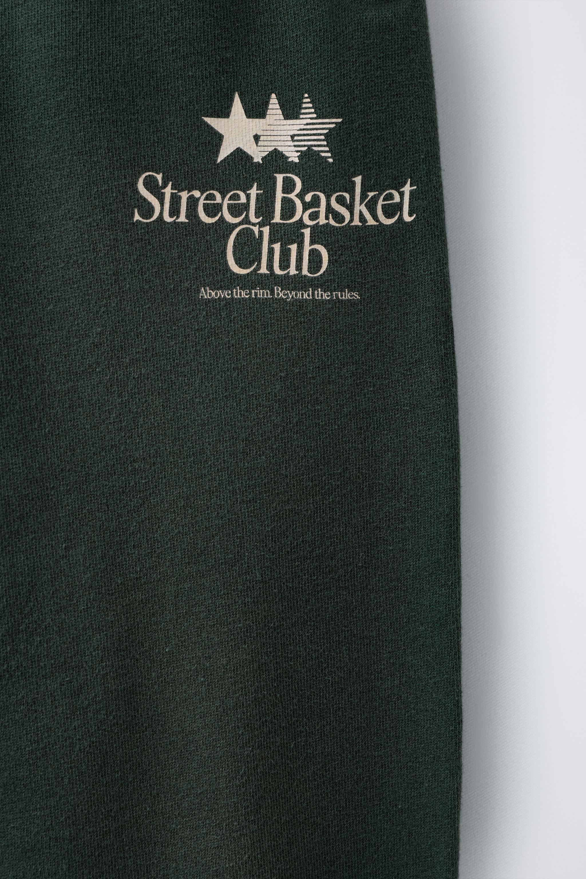 WASHED EFFECT TEXT T-SHIRT AND JOGGER PANTS SET