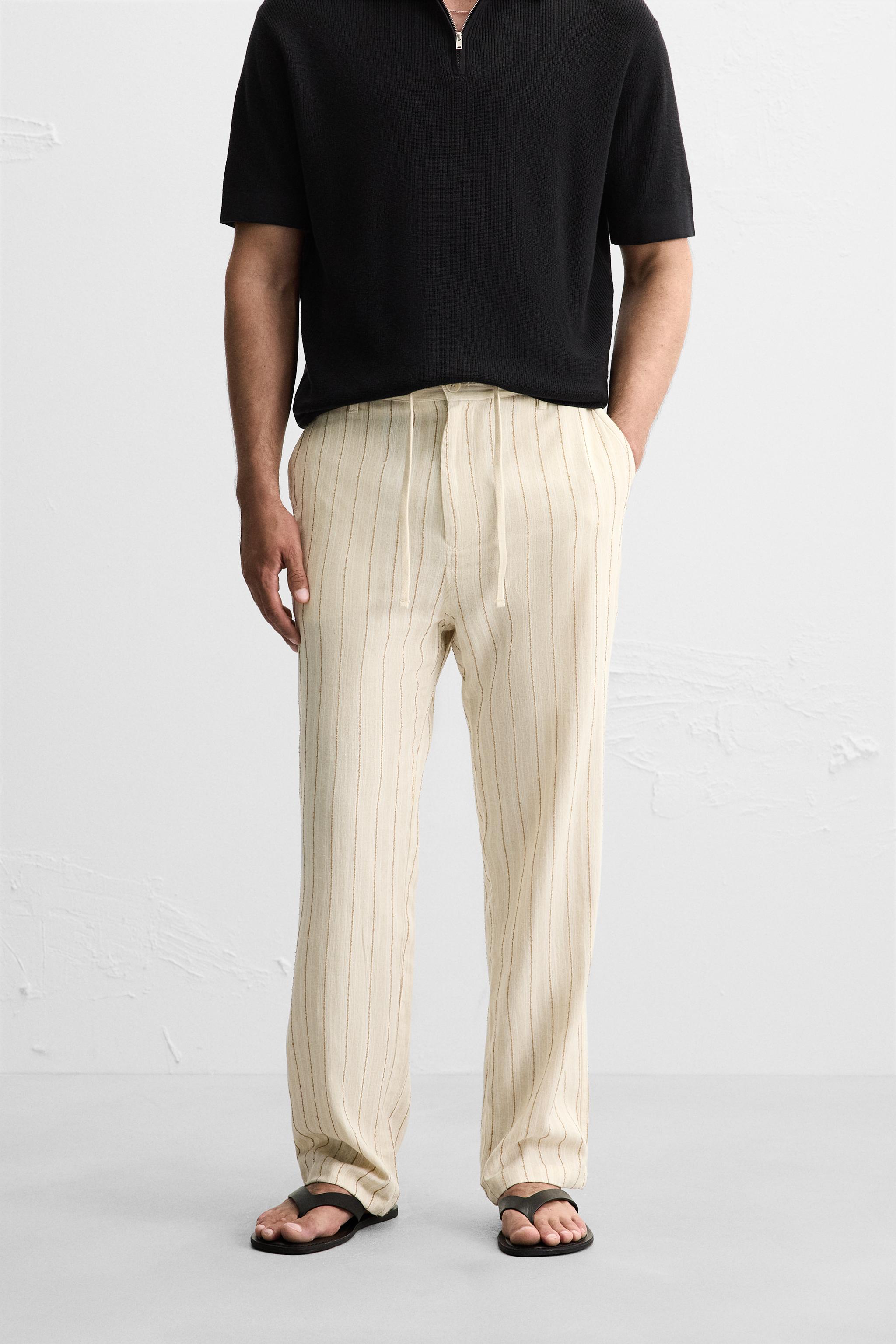 JACQUARD STRIPED PANTS
