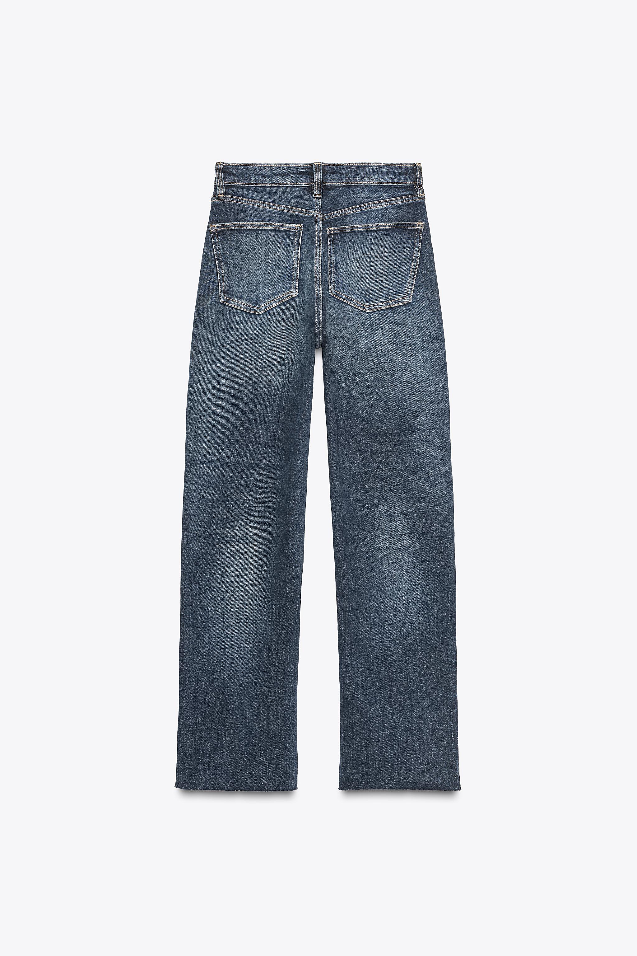 TRF HIGH-WAISTED CROPPED FLARE JEANS