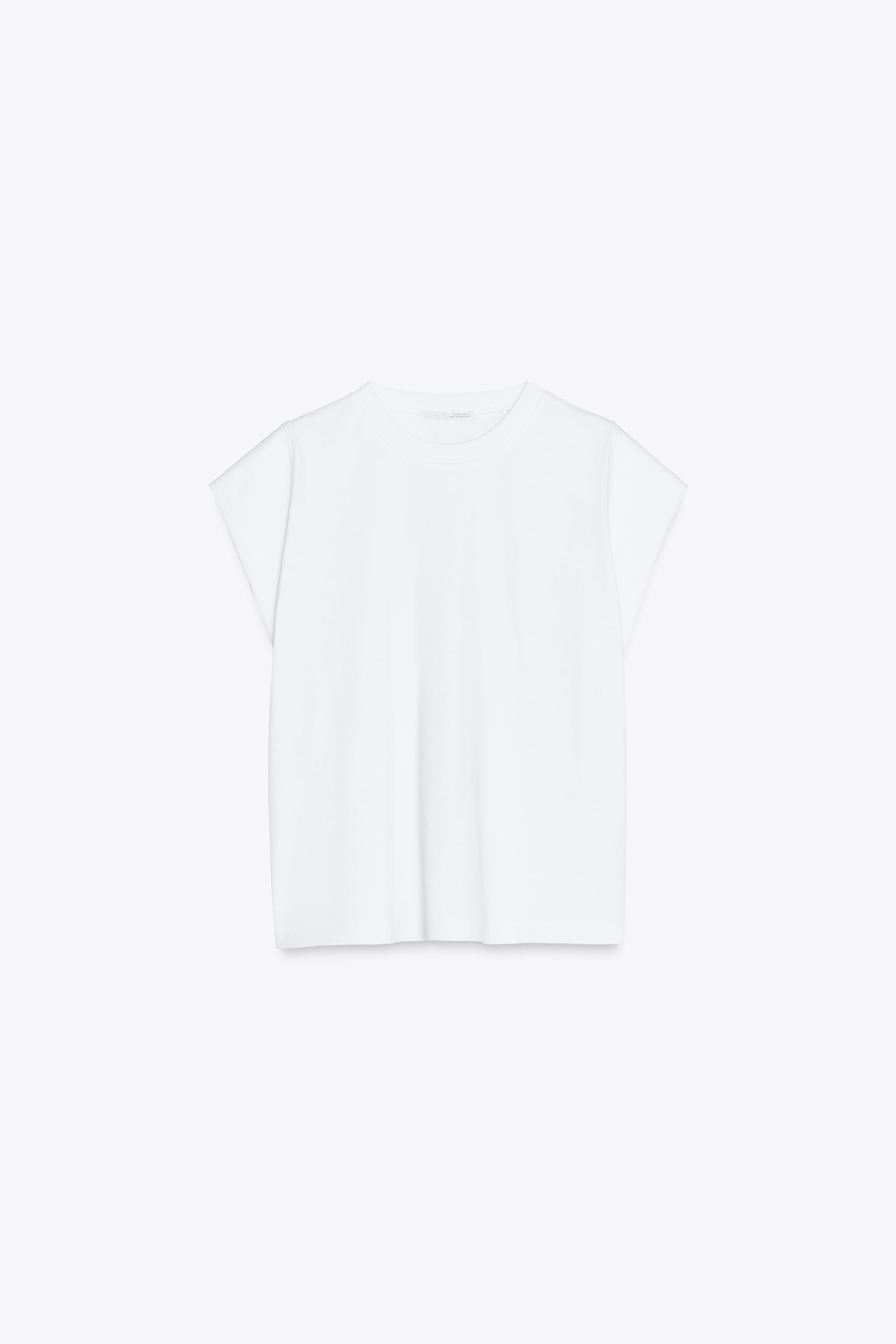WASHED EFFECT SLEEVELESS T-SHIRT