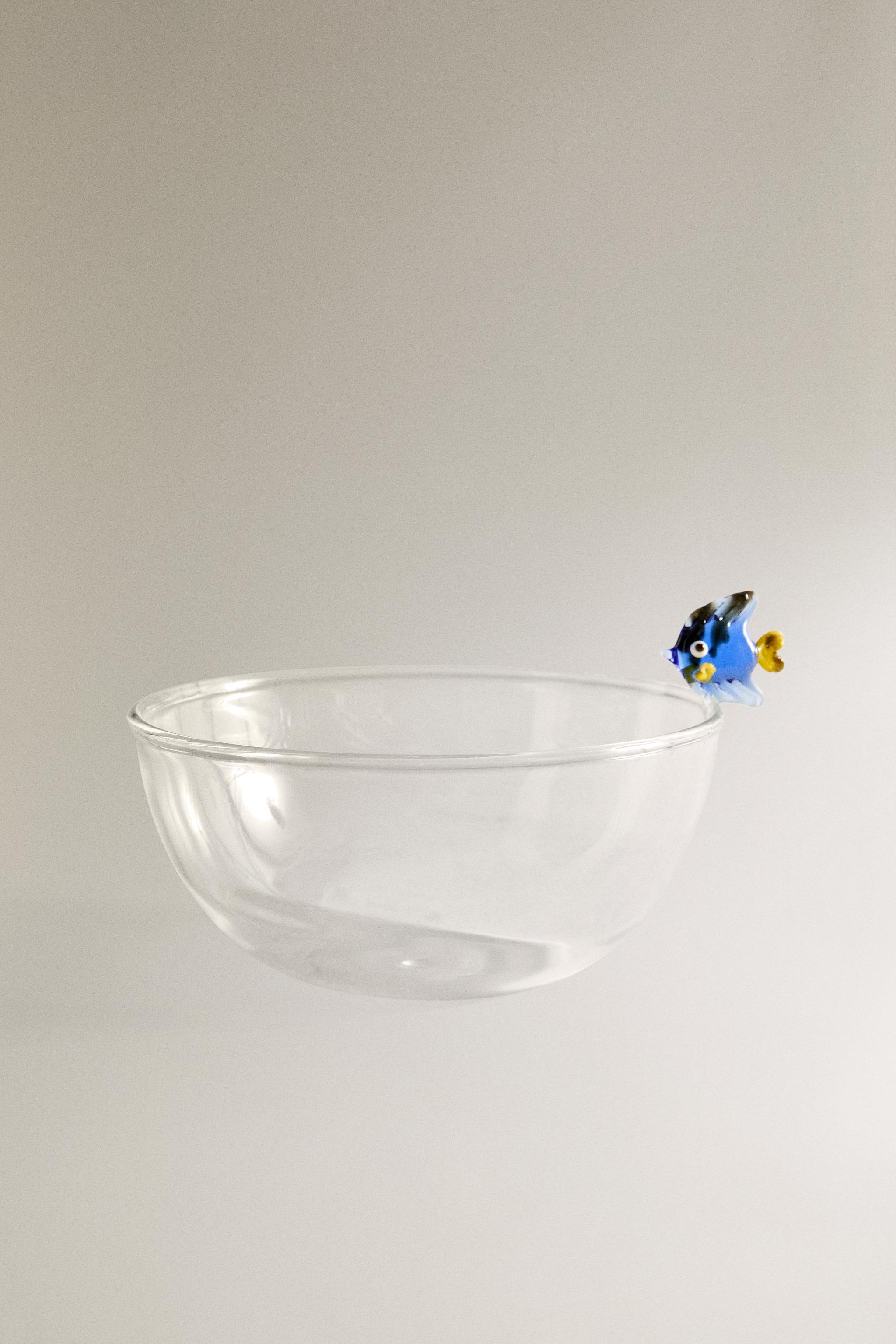 BOROSILICATE GLASS BOWL WITH A FISH
