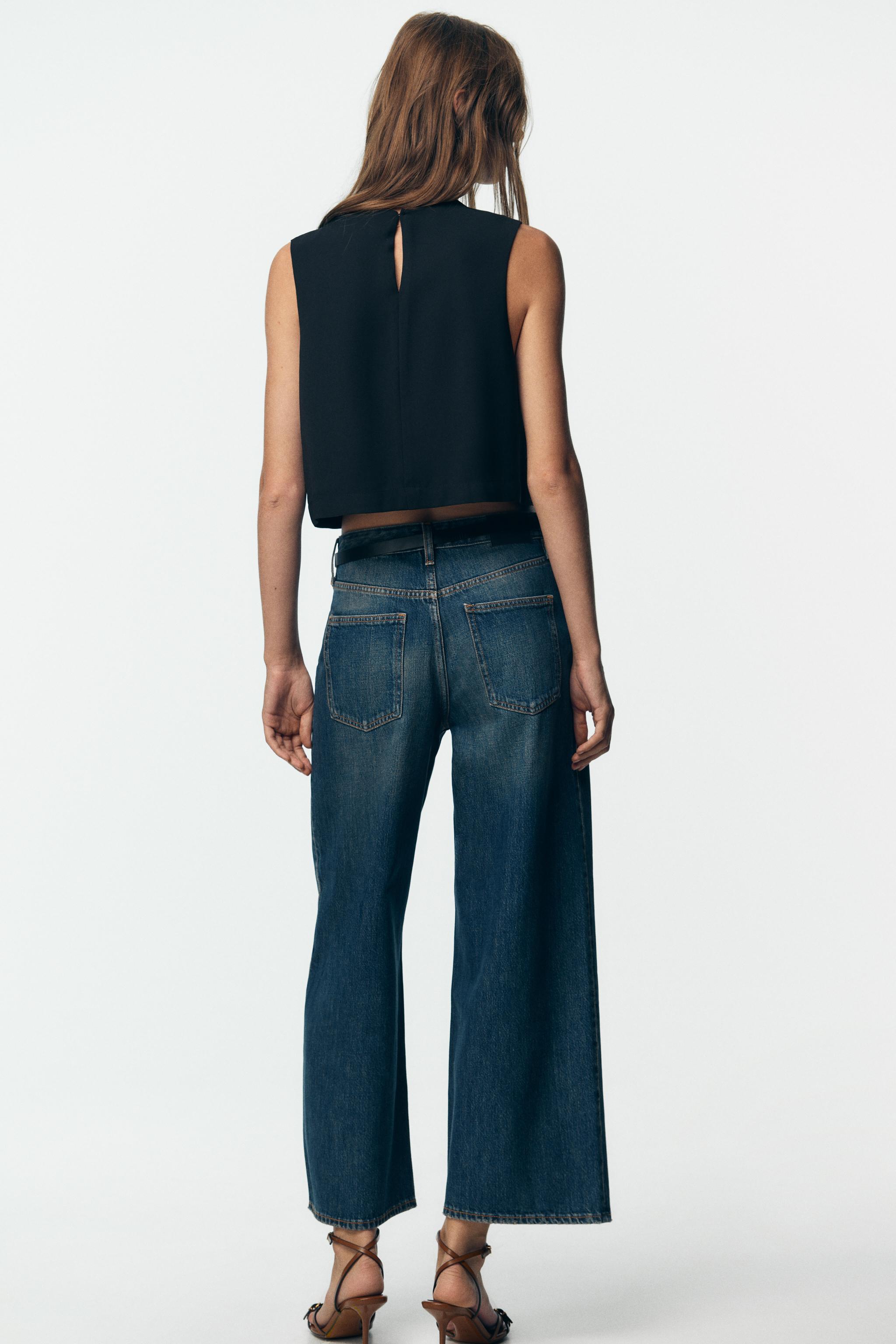 Z1975 HIGH-WAISTED CULOTTE JEANS WITH BELT