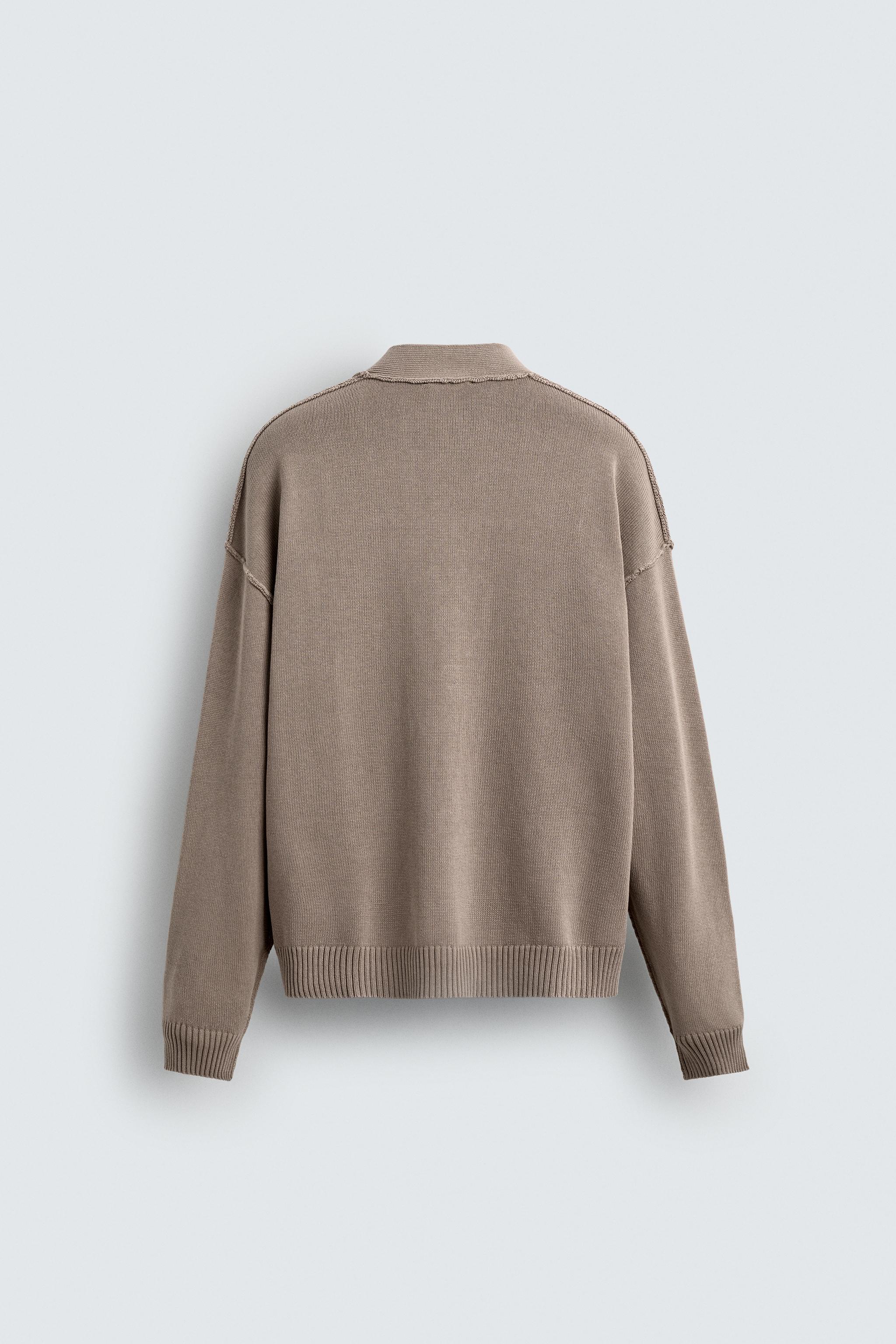 REVERSIBLE REVERSE EFFECT CARDIGAN