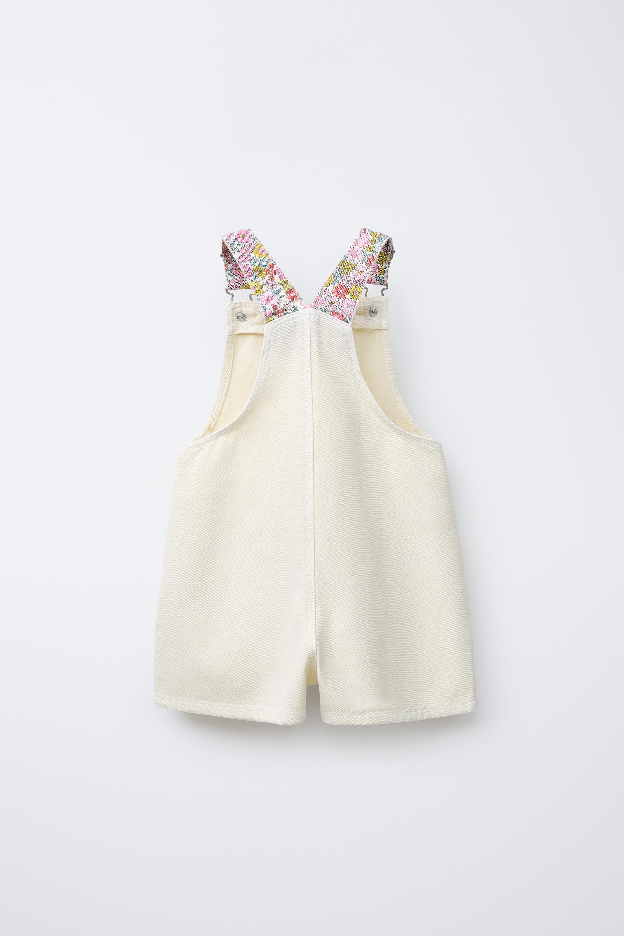 FLORAL TWILL OVERALLS