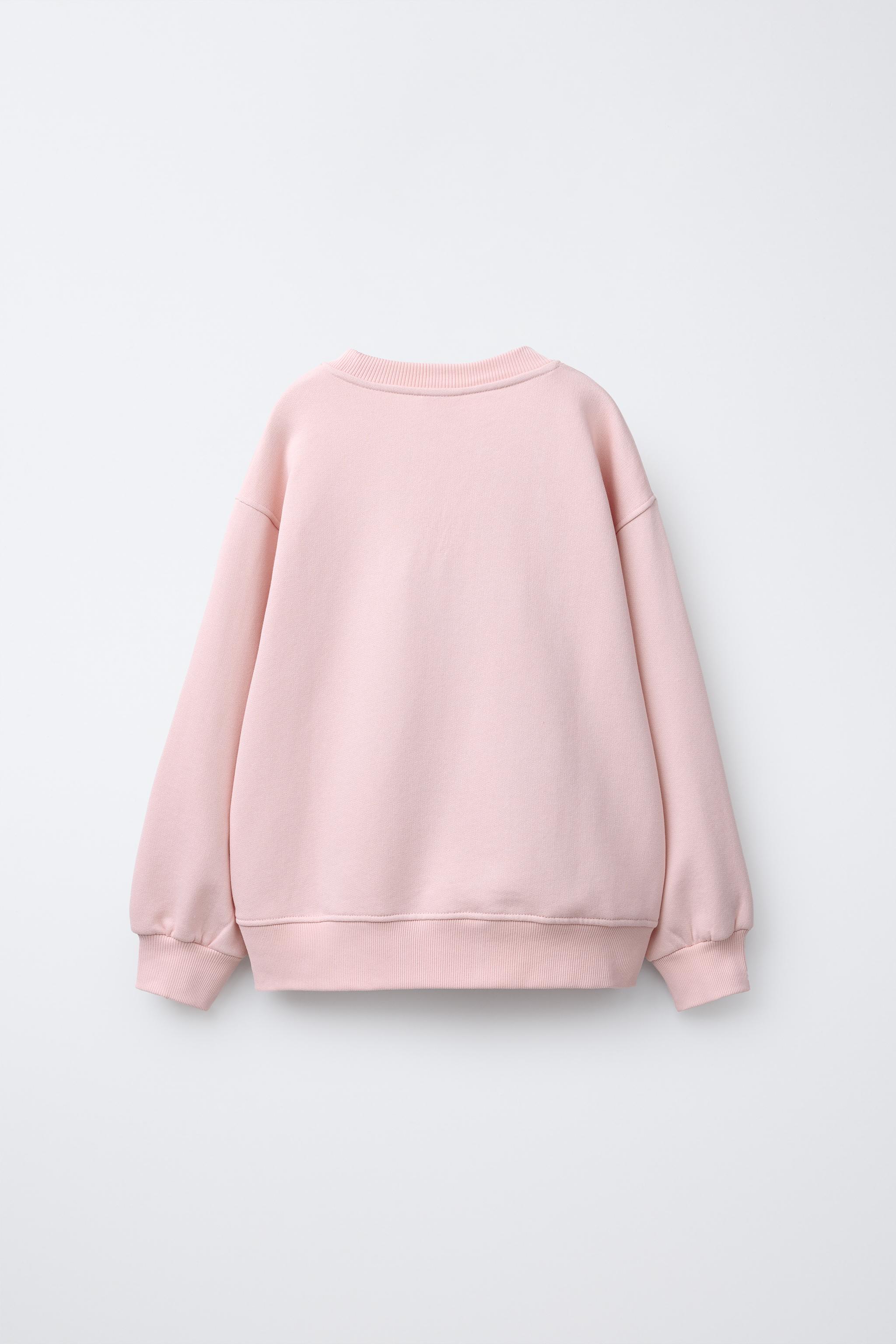 RAISED FLORAL SWEATSHIRT