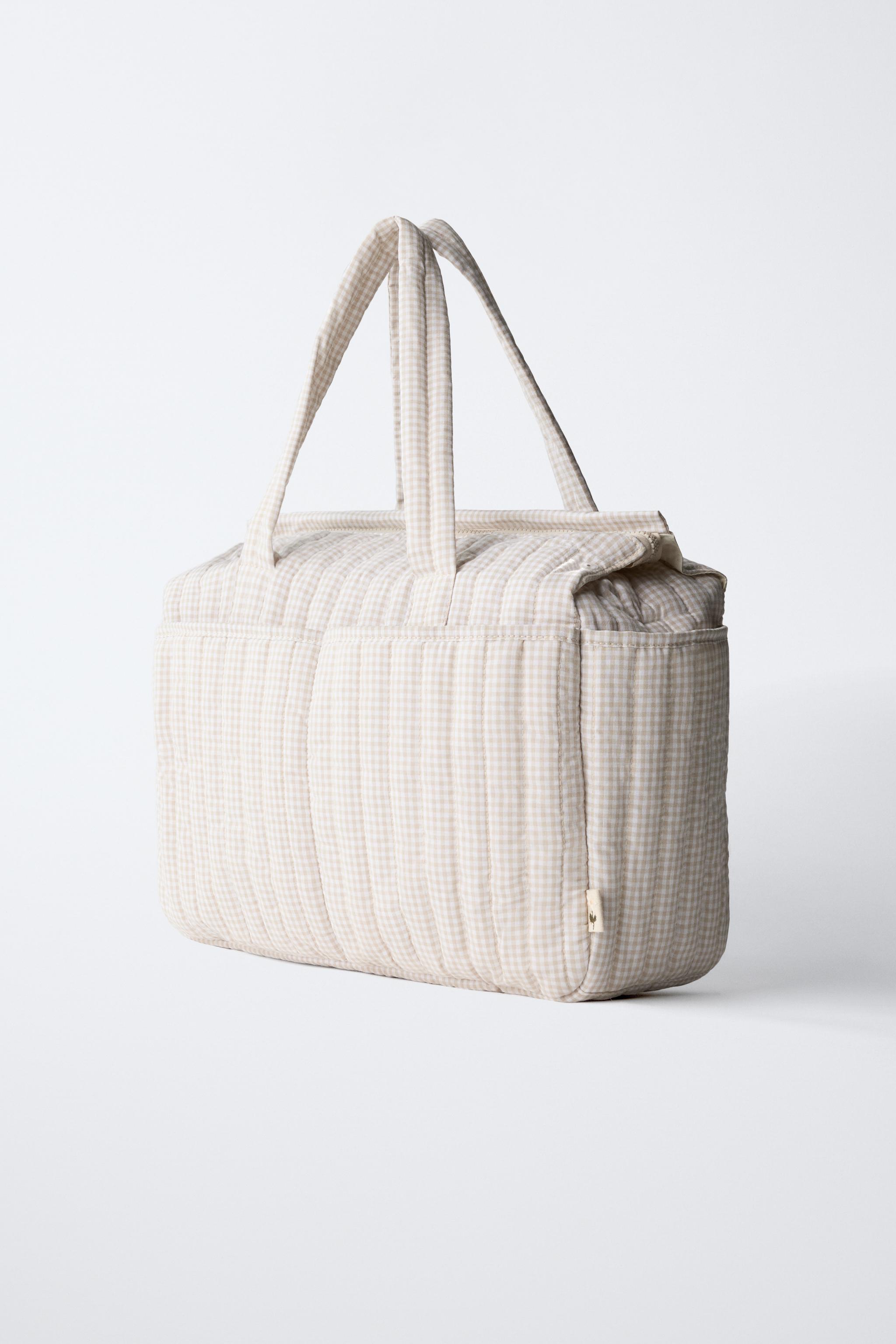 GINGHAM MATERNITY BAG