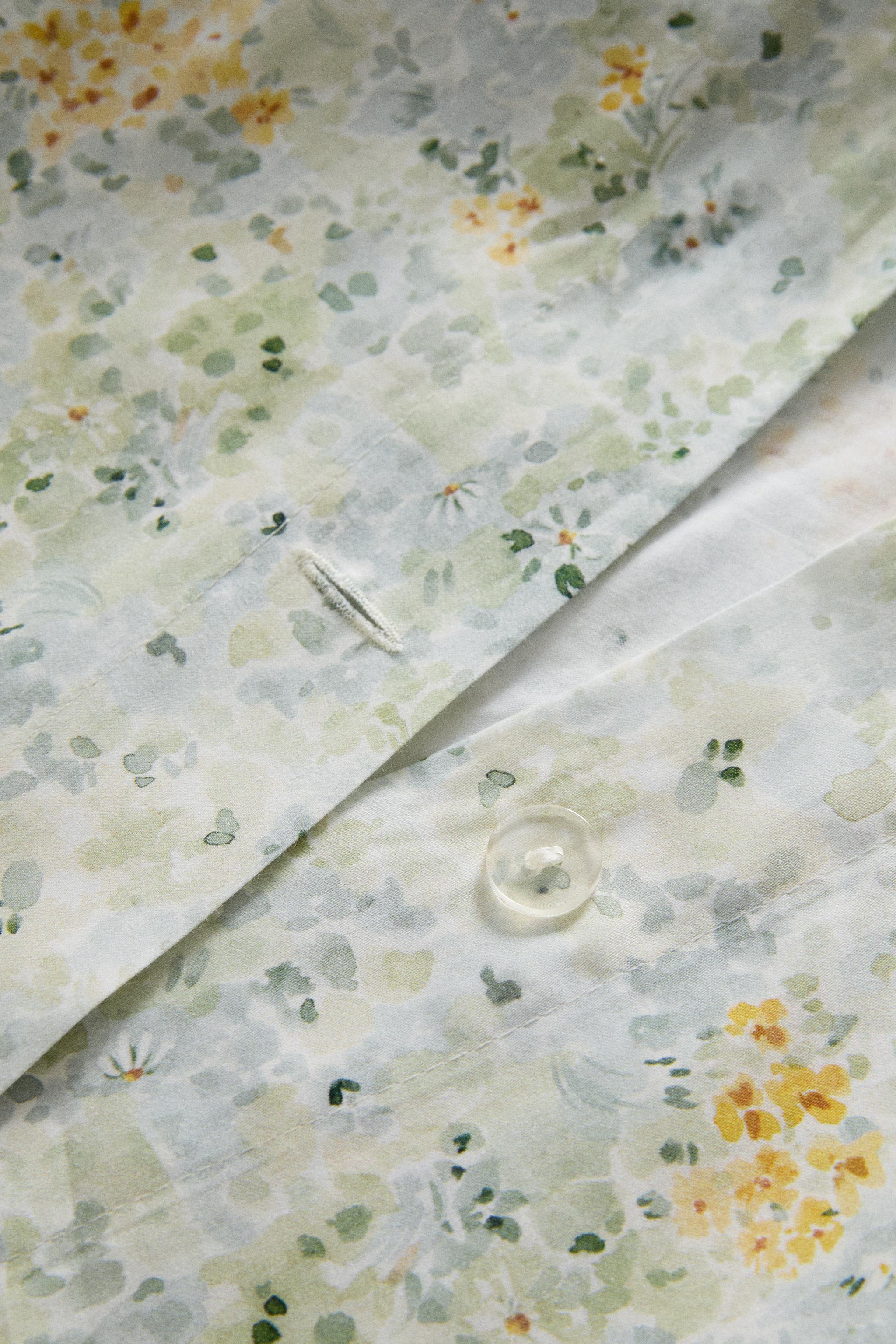 FLORAL PRINT DUVET COVER