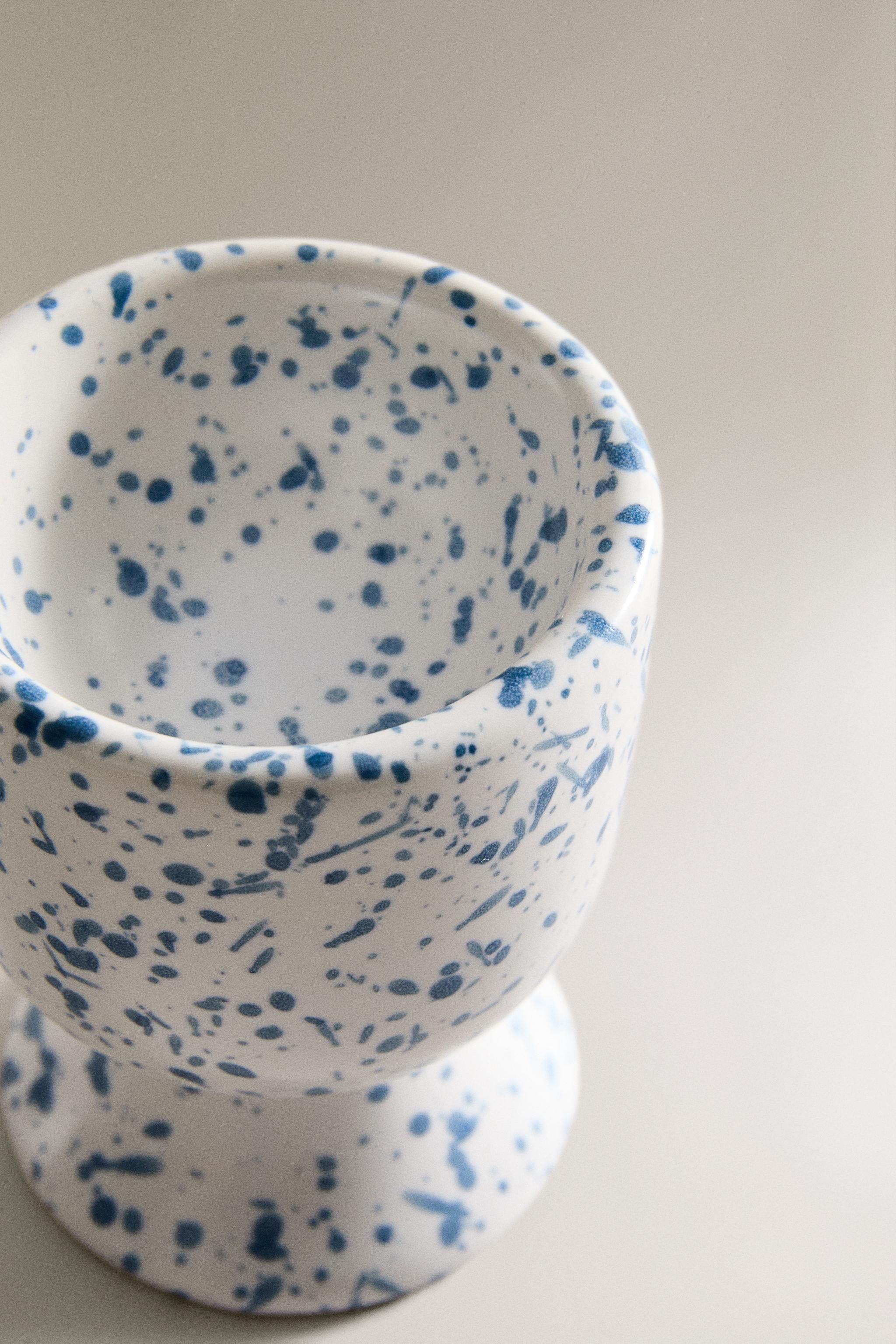 SPECKLED STONEWARE EGG CUP