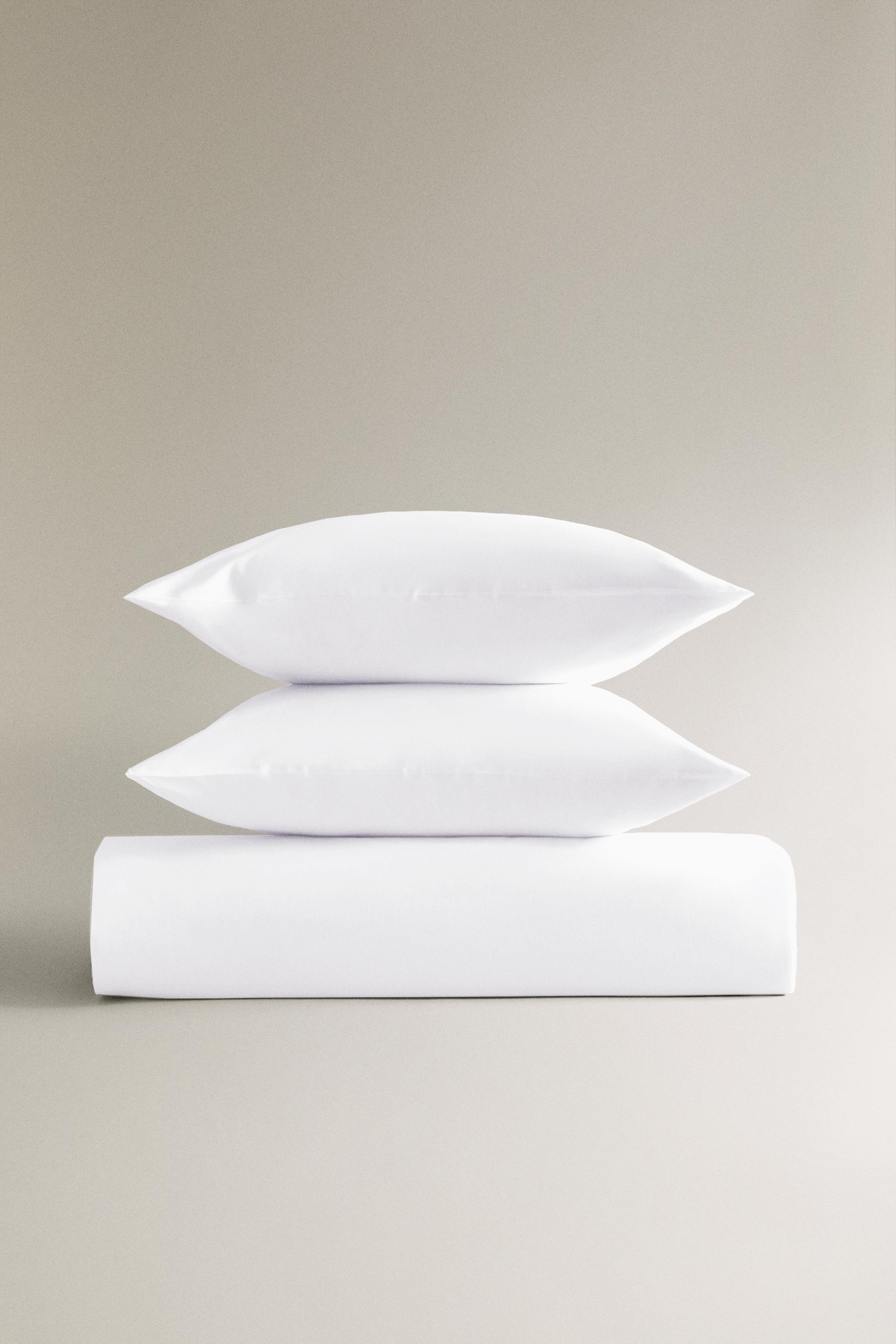 PERCALE COTTON DUVET COVER WITH FLANGE (500 THREAD COUNT)