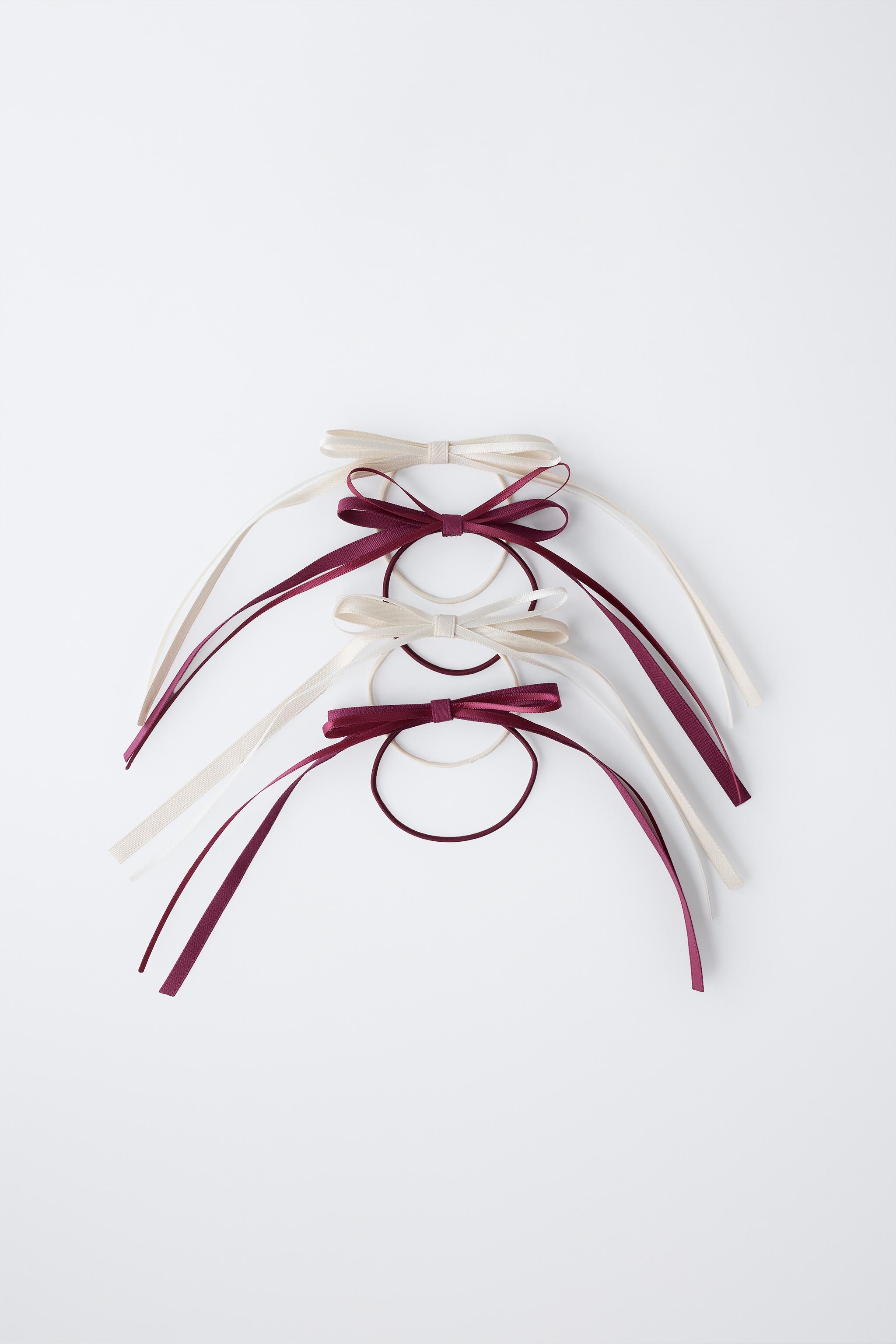 FOUR-PACK OF SCRUNCHIES WITH BOW