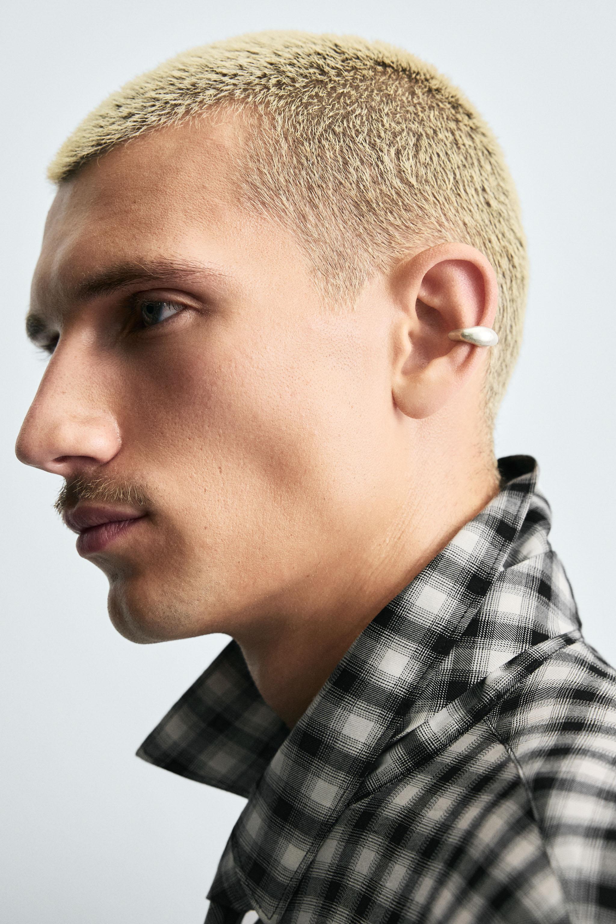 CONTRAST PLAID SHIRT WITH TIE