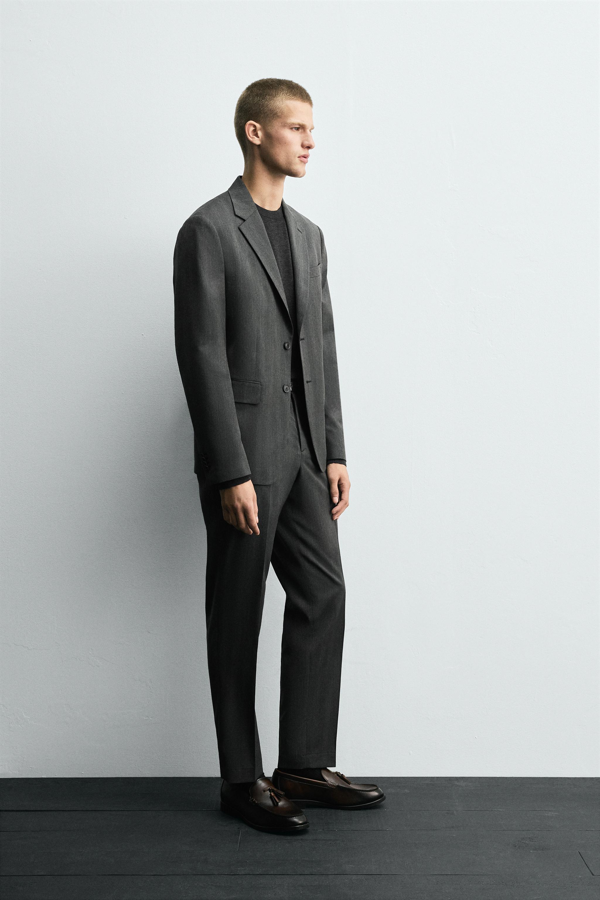 HERRINGBONE SUIT BLAZER