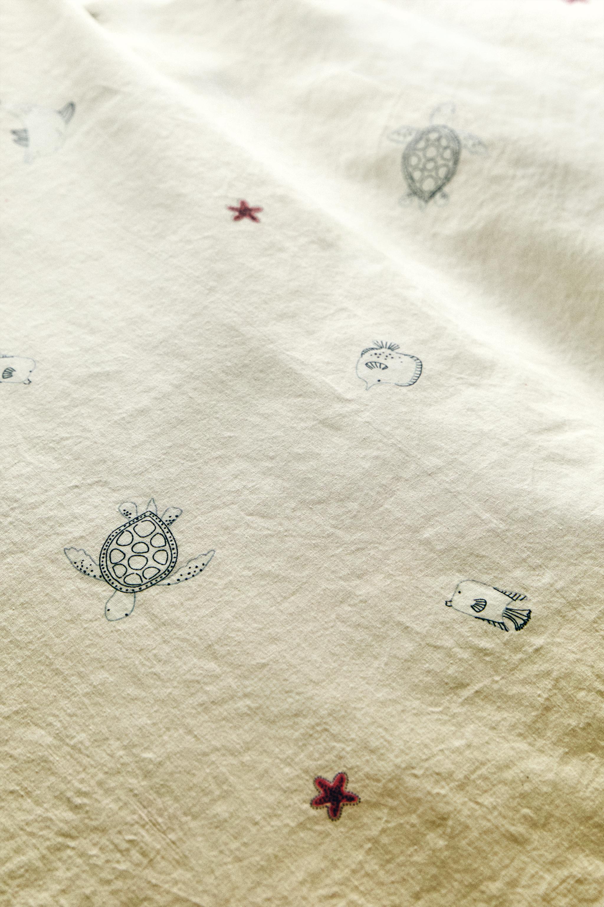 CHILDREN’S SEA PRINT DUVET COVER