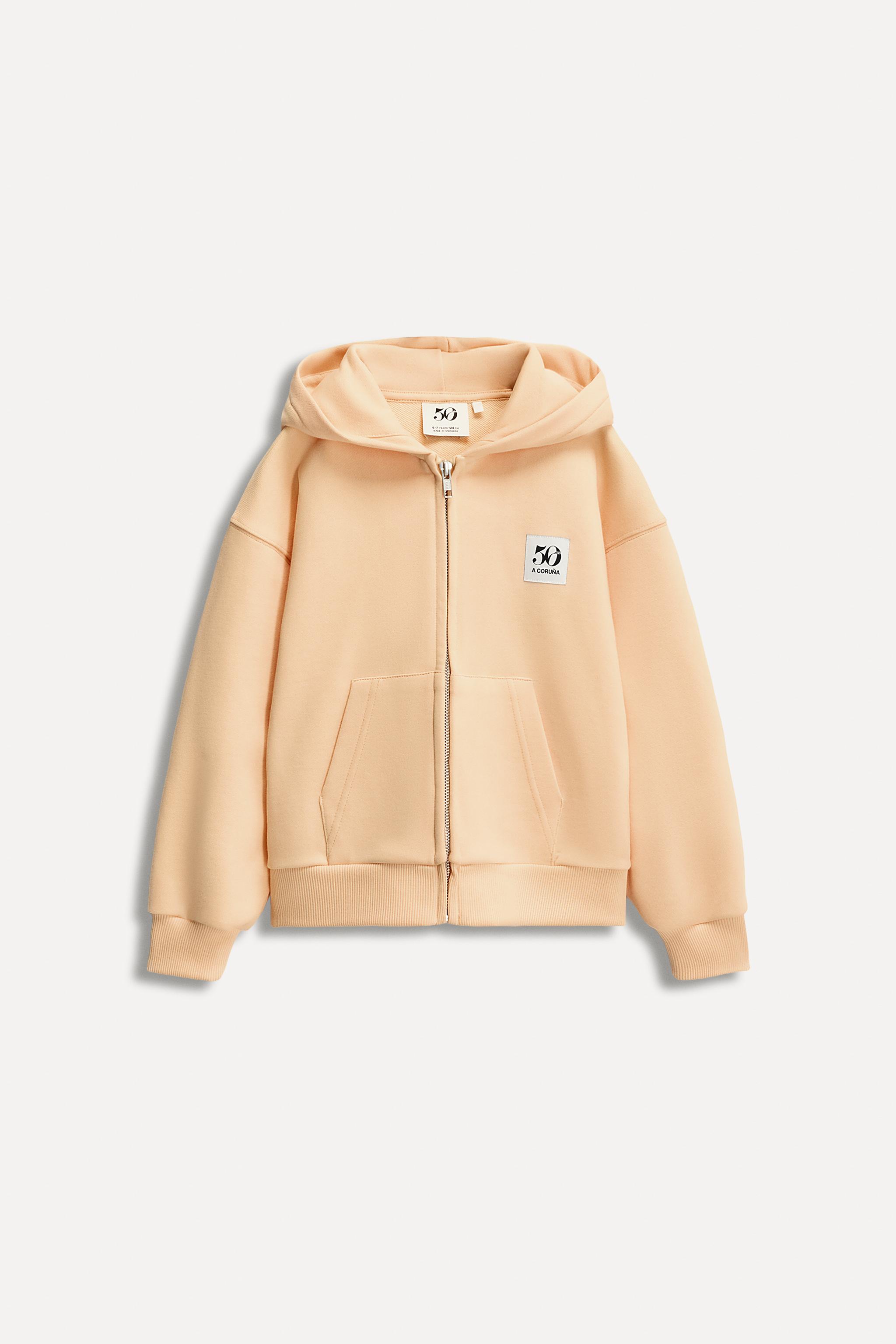 6-14 YEARS/ 50TH ANNIVERSARY LABEL ZIP-UP SWEATSHIRT