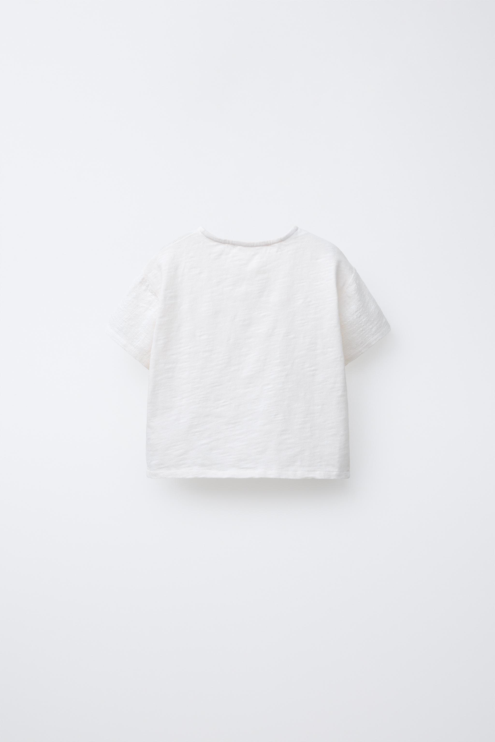 COMBINATION TEXTURE HENLEY SHIRT