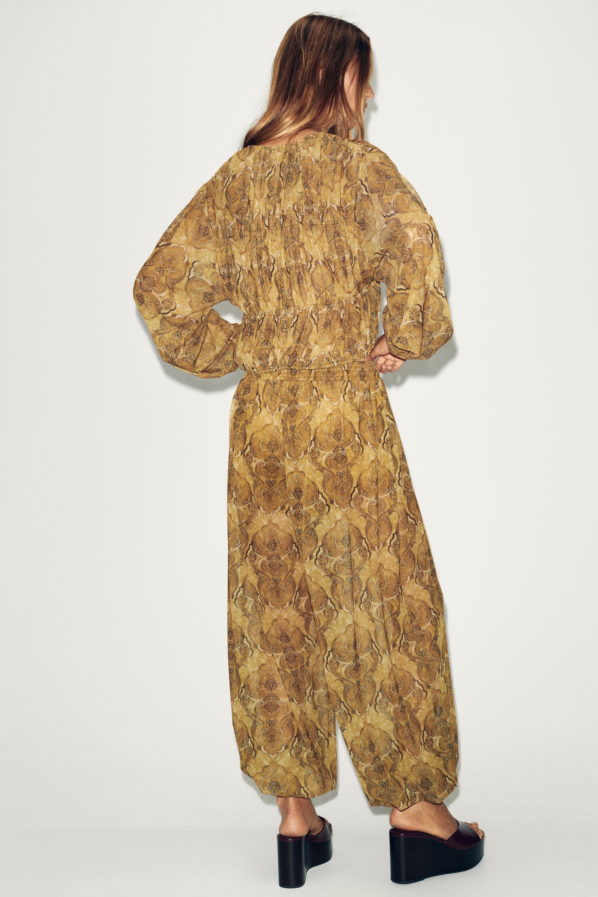 PRINTED BALLOON PANTS