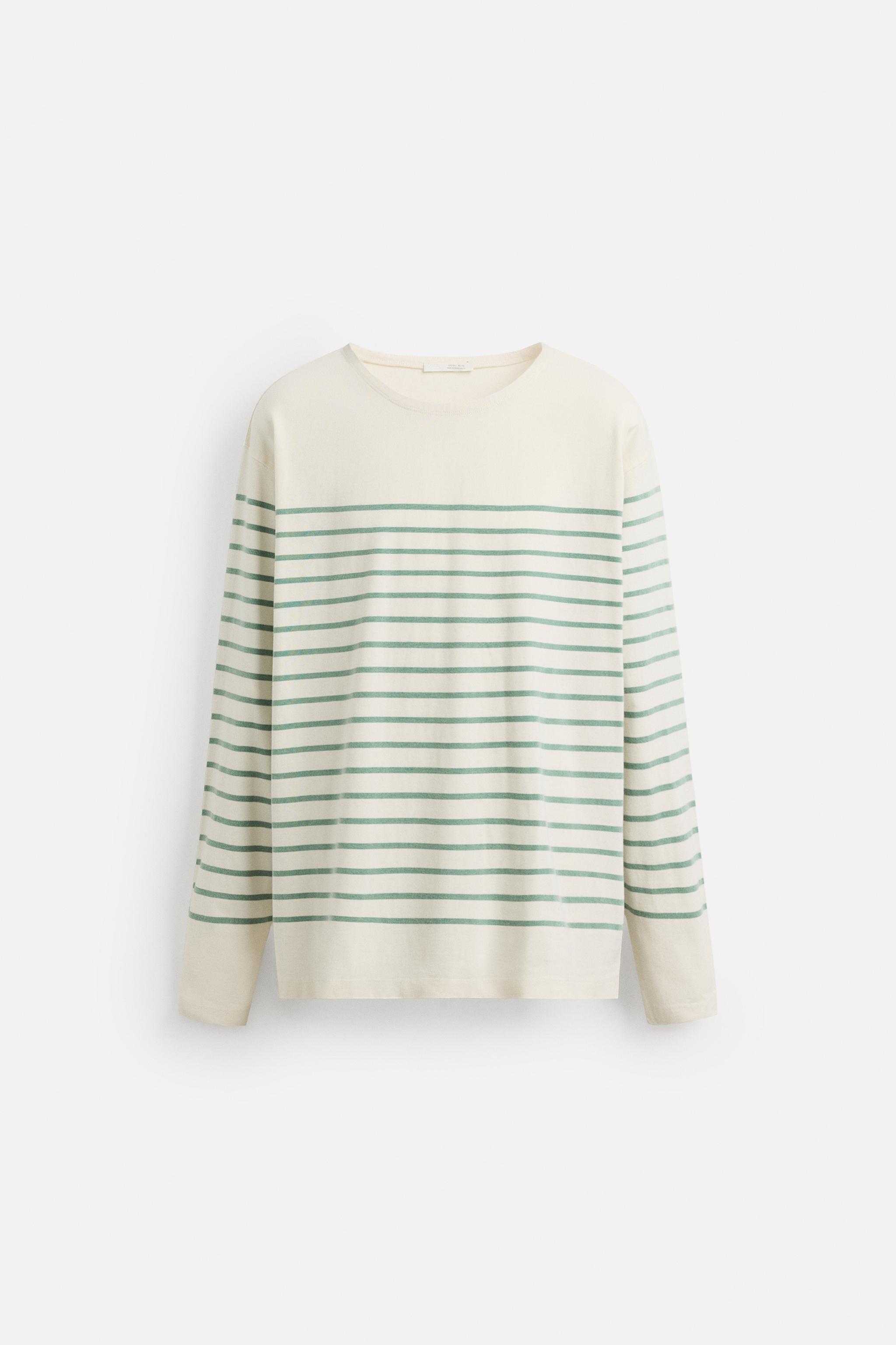 STRIPED JACQUARD T-SHIRT