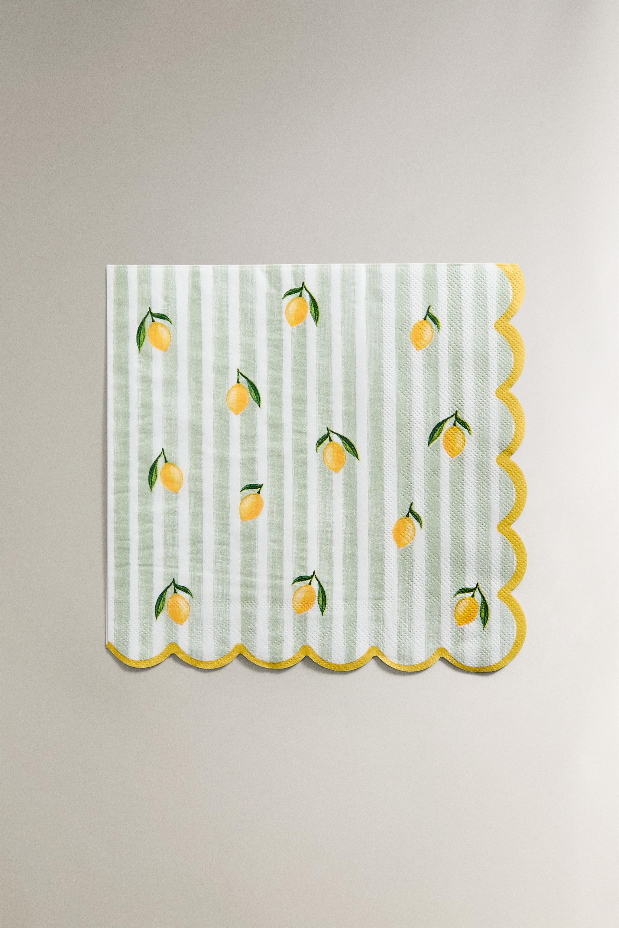 SET OF LEMON PAPER NAPKINS (SET OF 20)