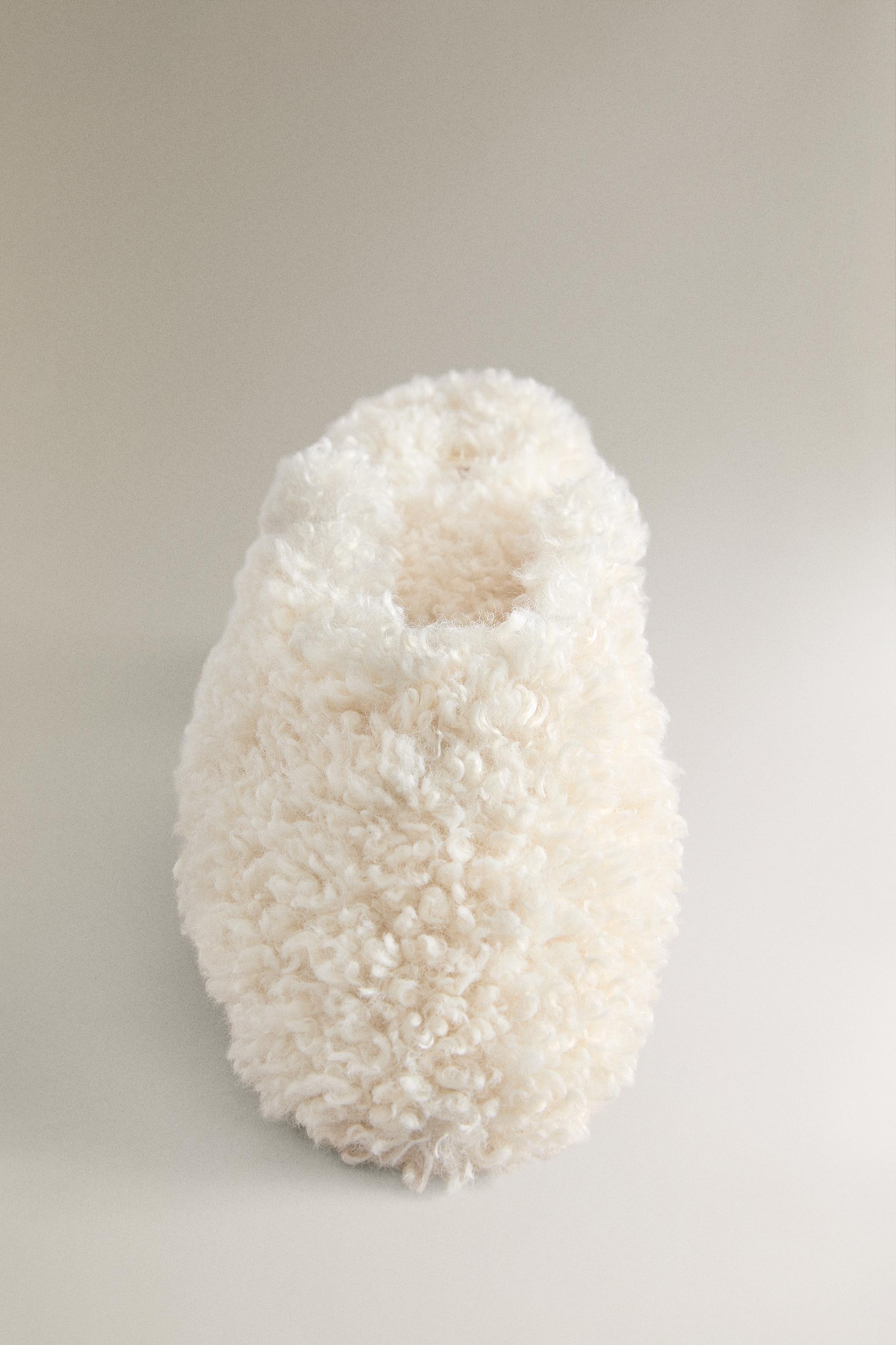 FAUX SHEARLING MULE SLIPPERS