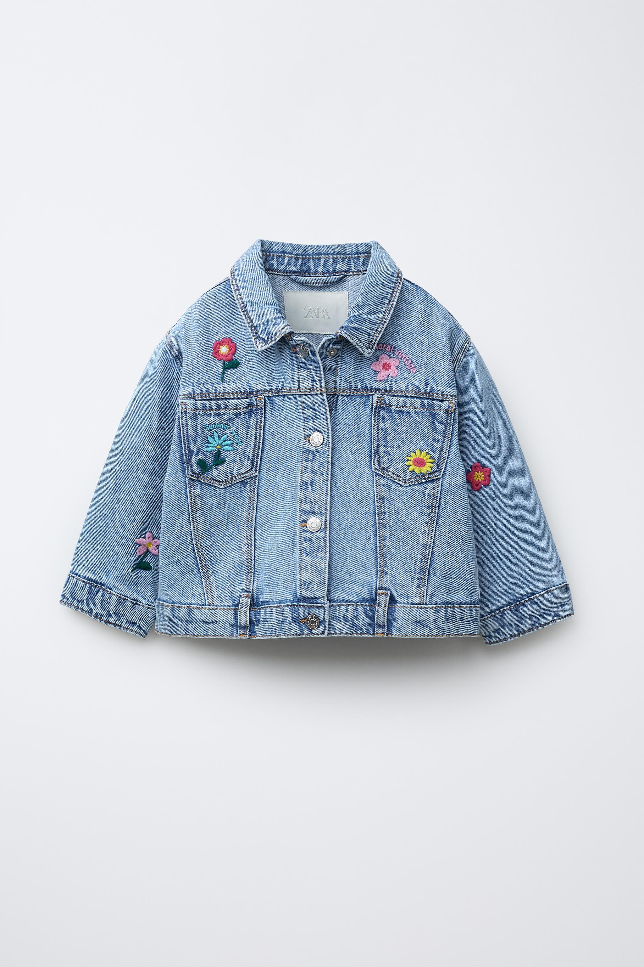 EMBROIDERED FLORAL DENIM JACKET