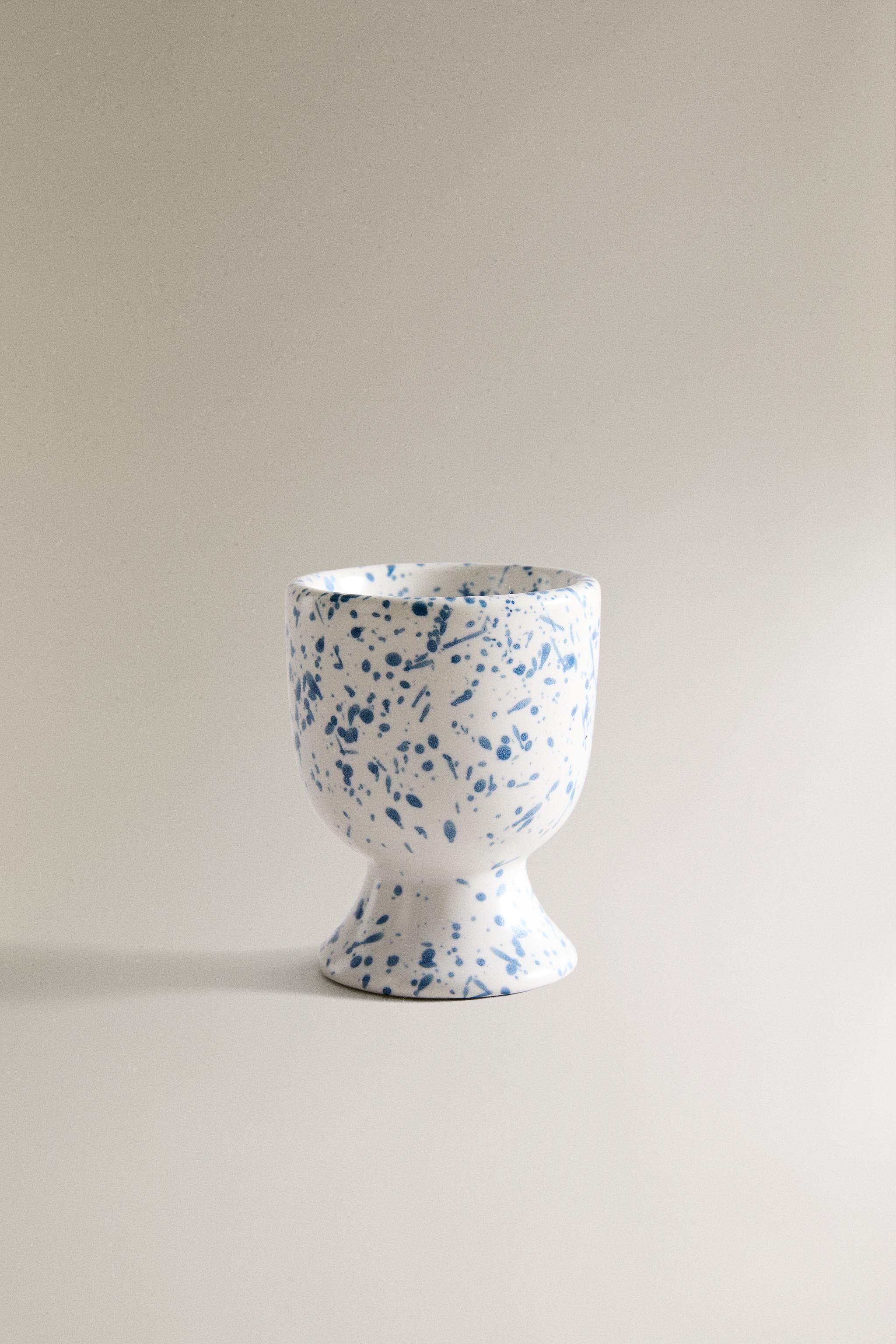 SPECKLED STONEWARE EGG CUP
