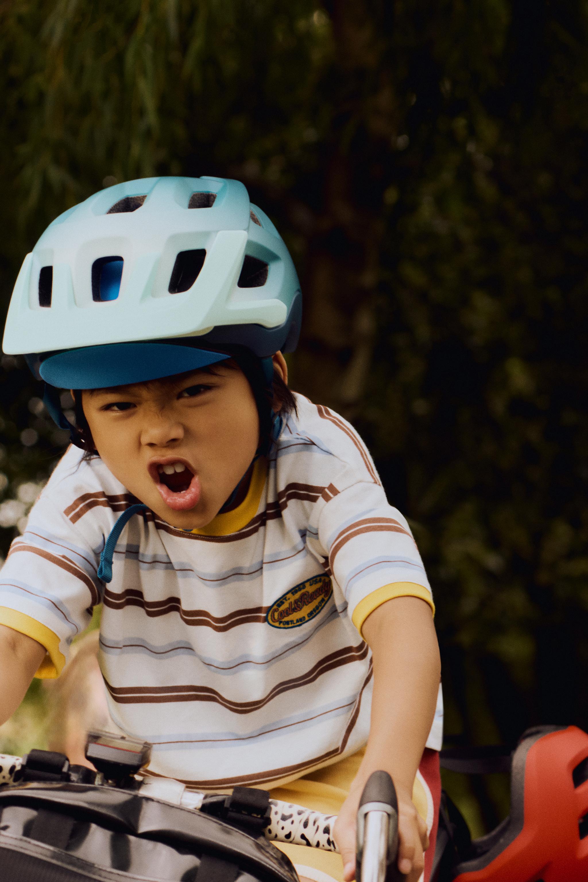 STRIPED AND EMBROIDERED T-SHIRT
