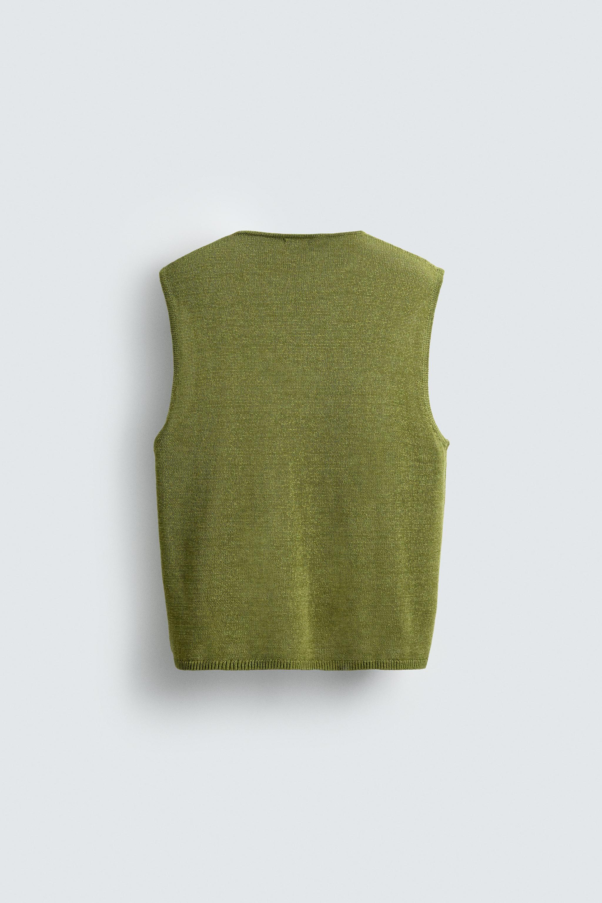LINEN KNIT VEST