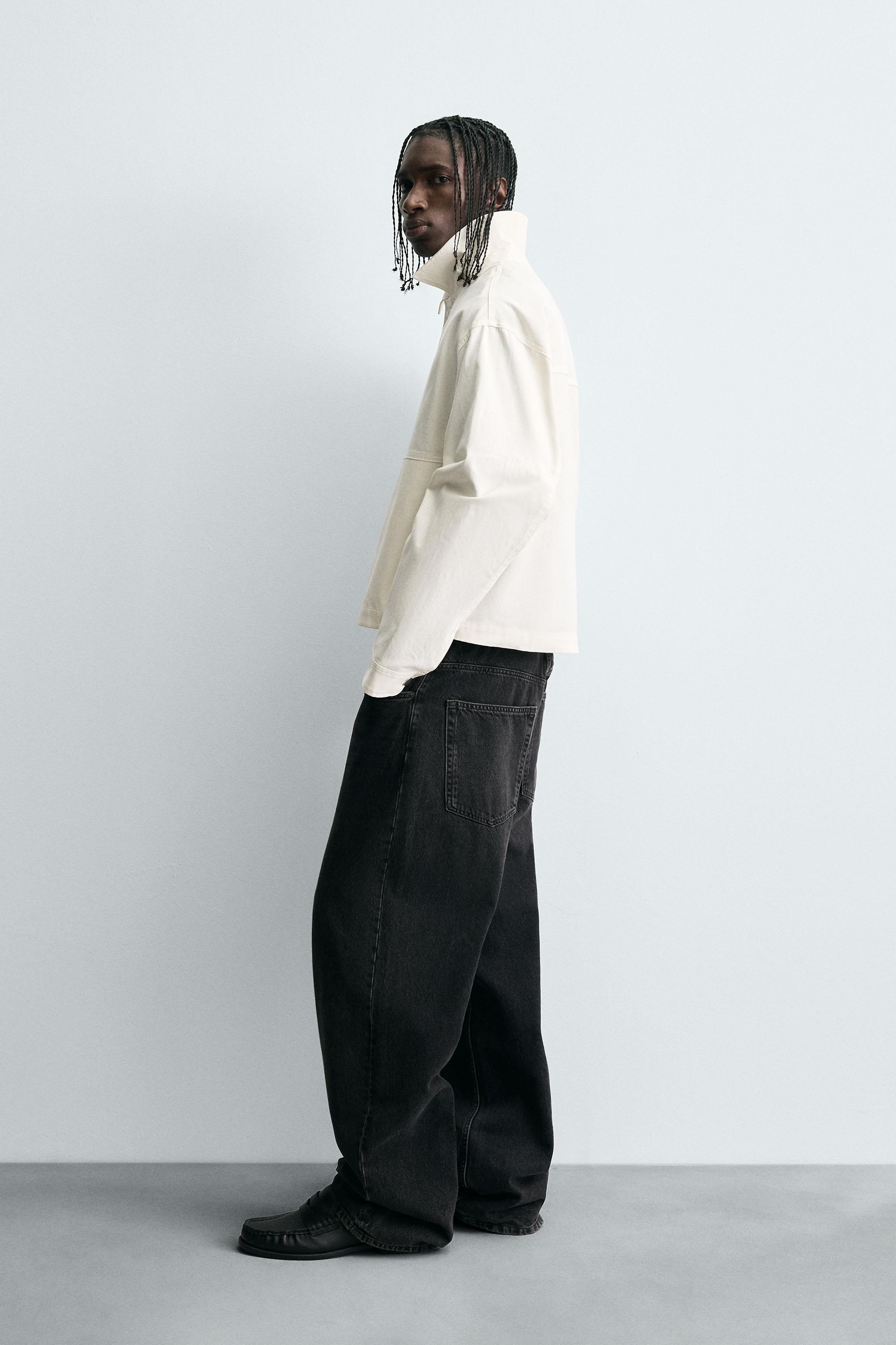 TEXTURED CROPPED FIT OVERSHIRT