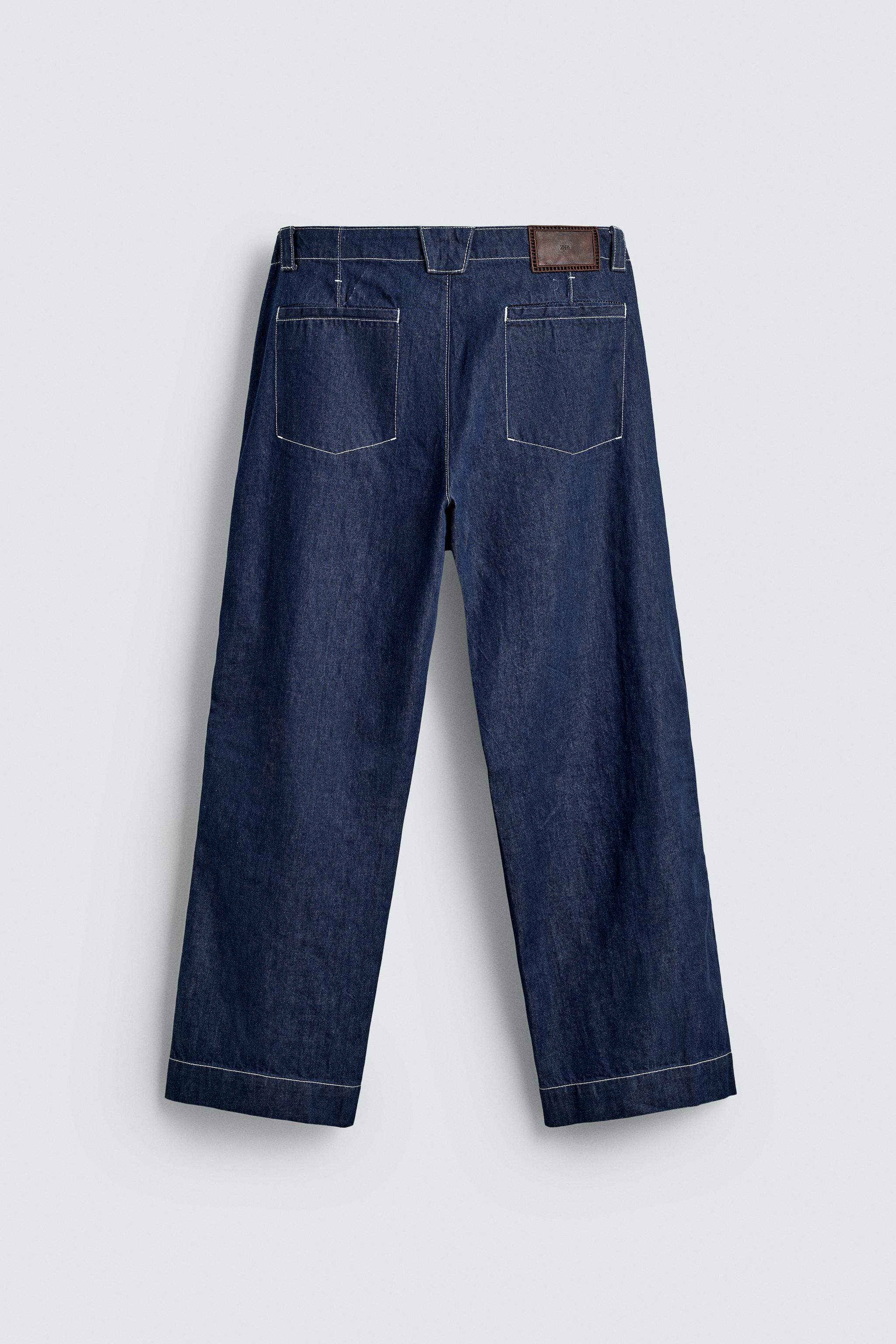 EMBROIDERED BAND DETAIL JEANS