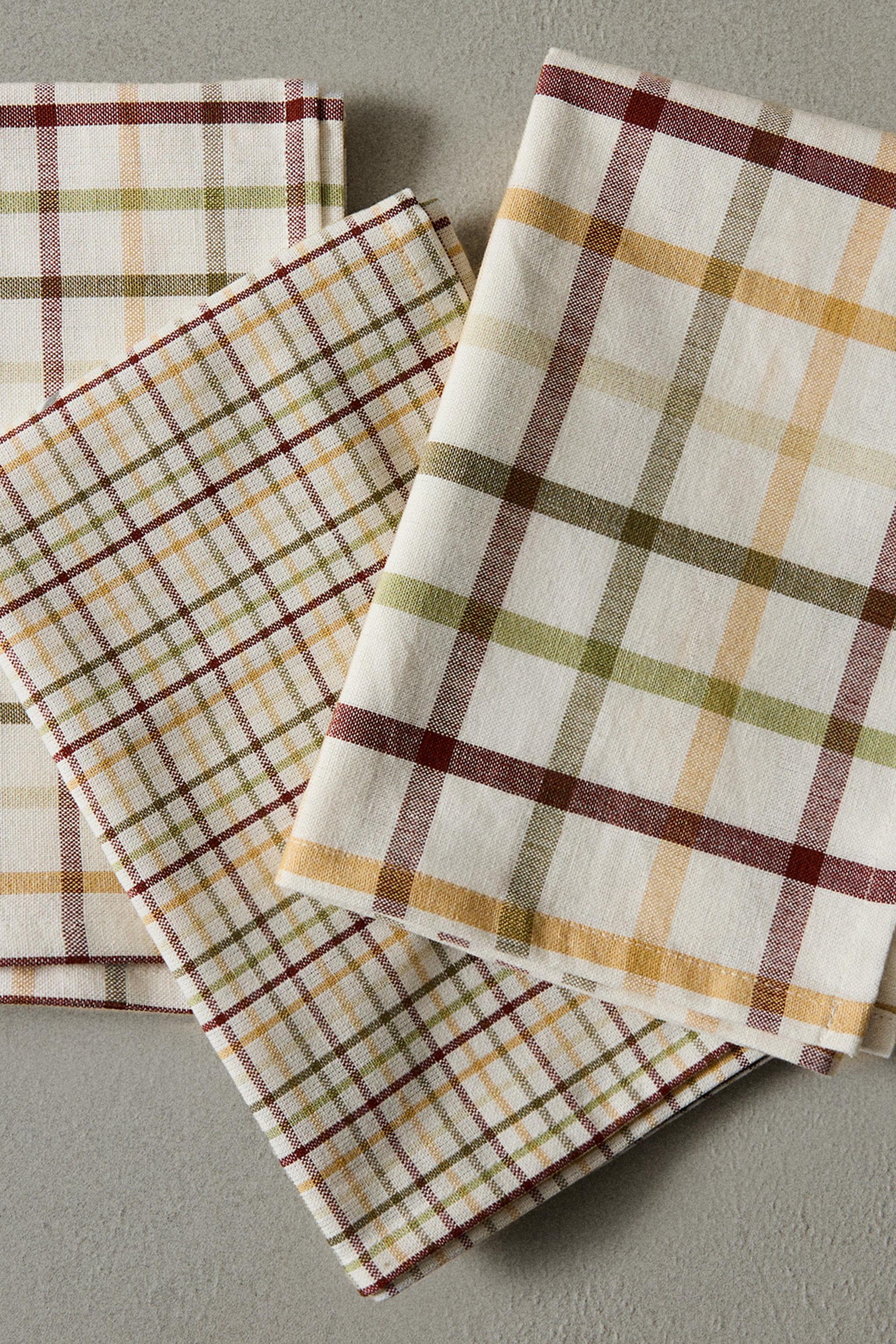 DYED THREAD KITCHEN TOWEL (SET OF 3)