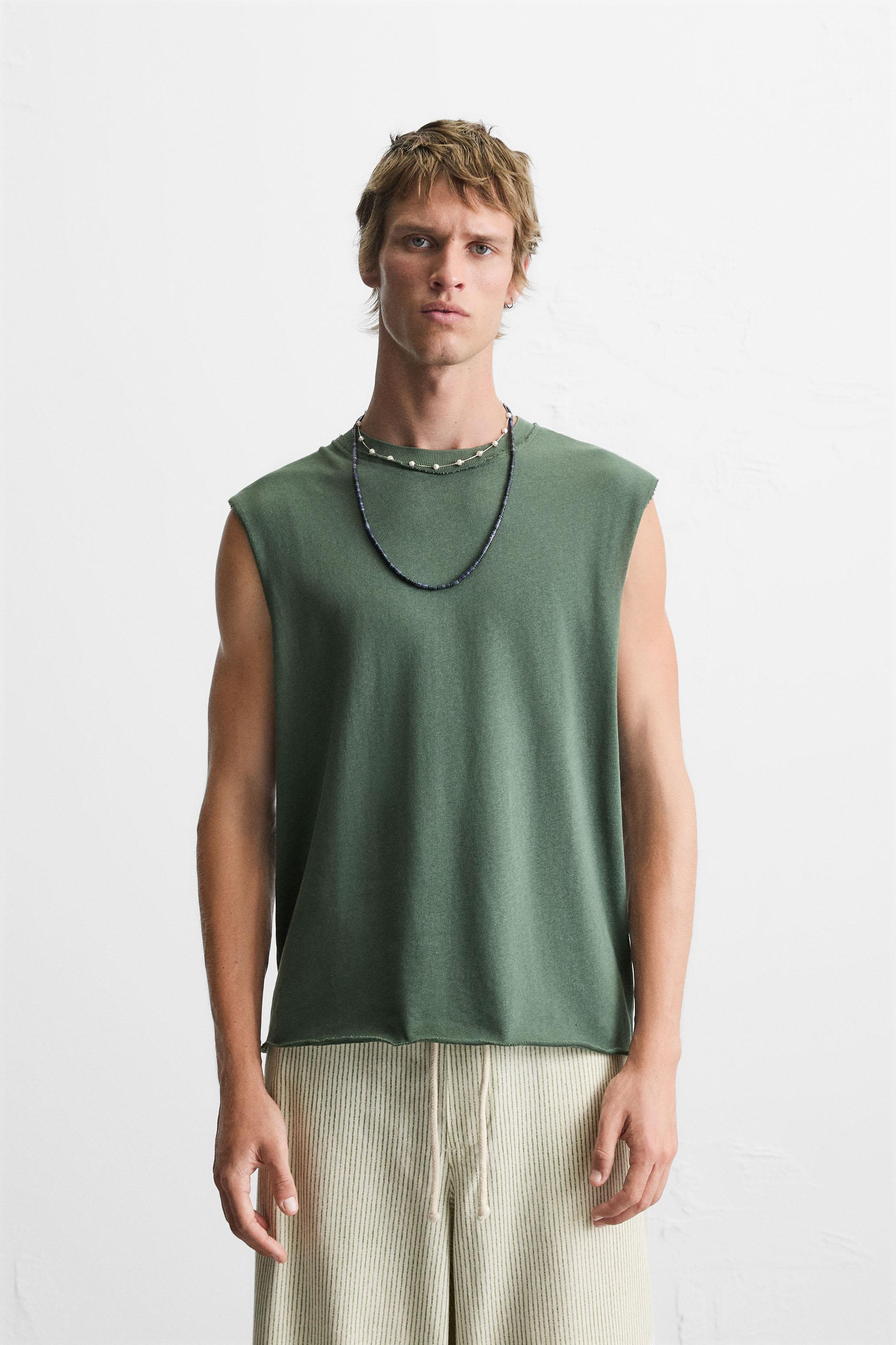 IRREGULAR KNIT TANK TOP