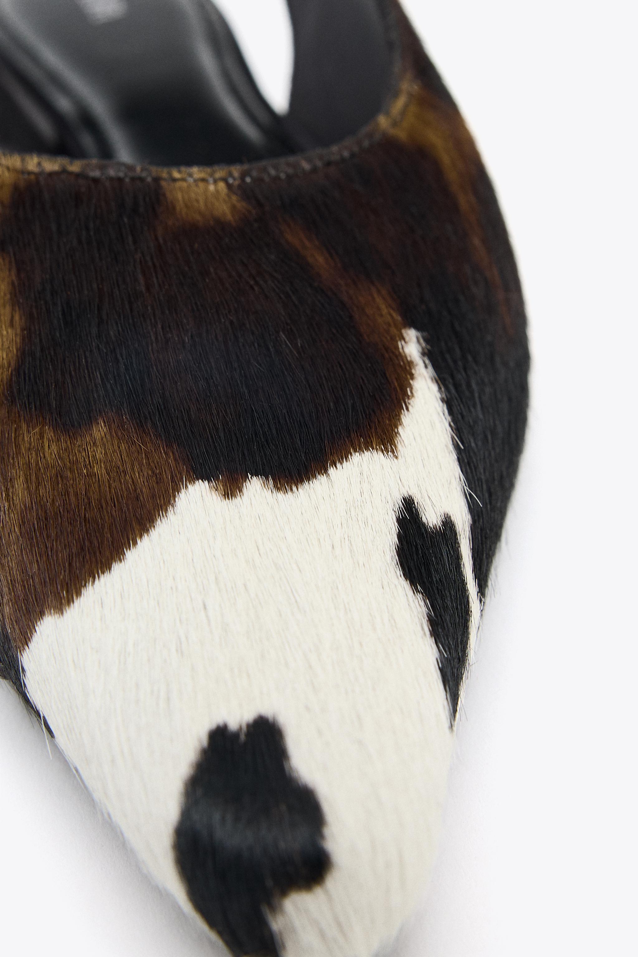 LEATHER SLINGBACK BALLET FLATS