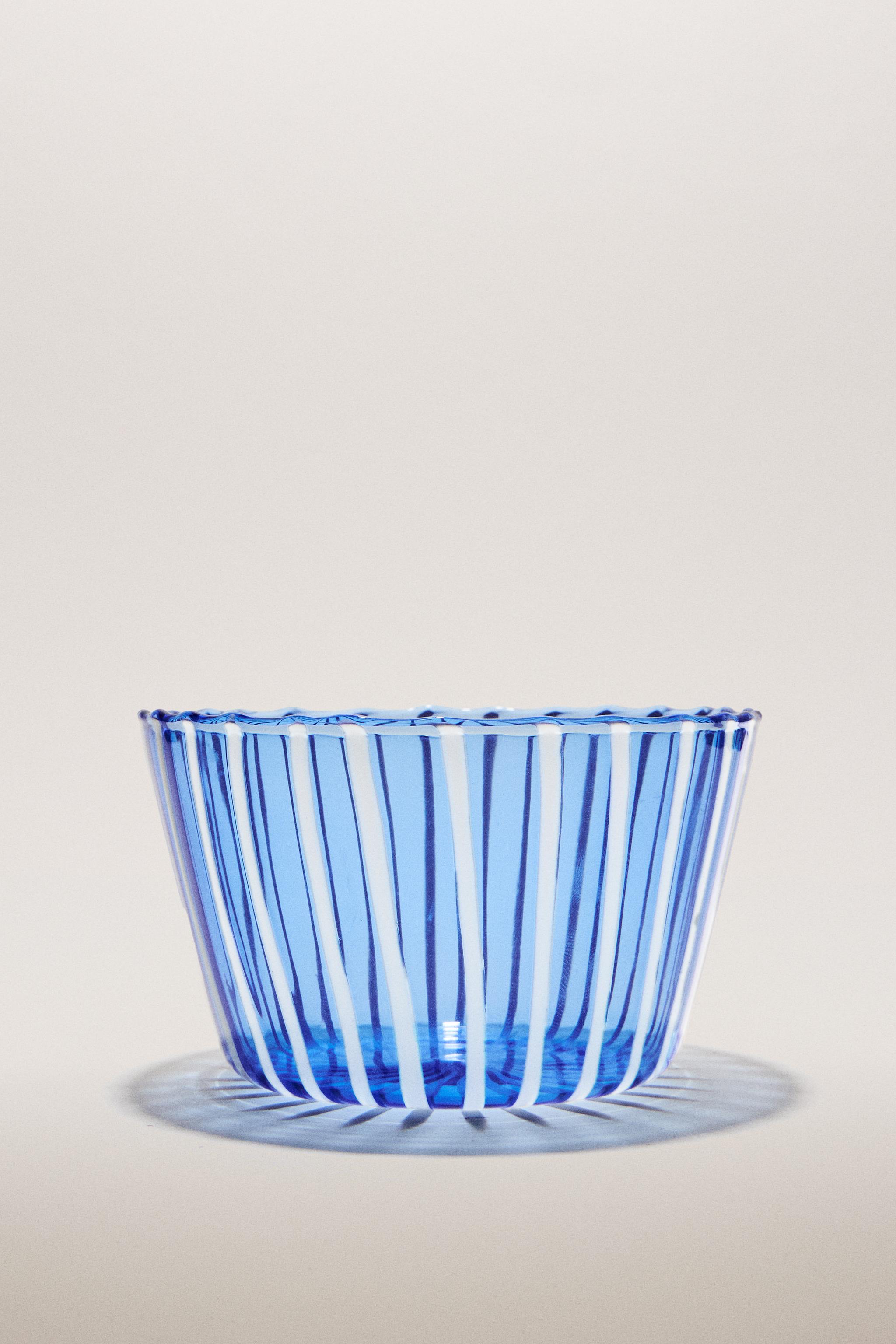 STRIPED BOROSILICATE GLASS BOWL