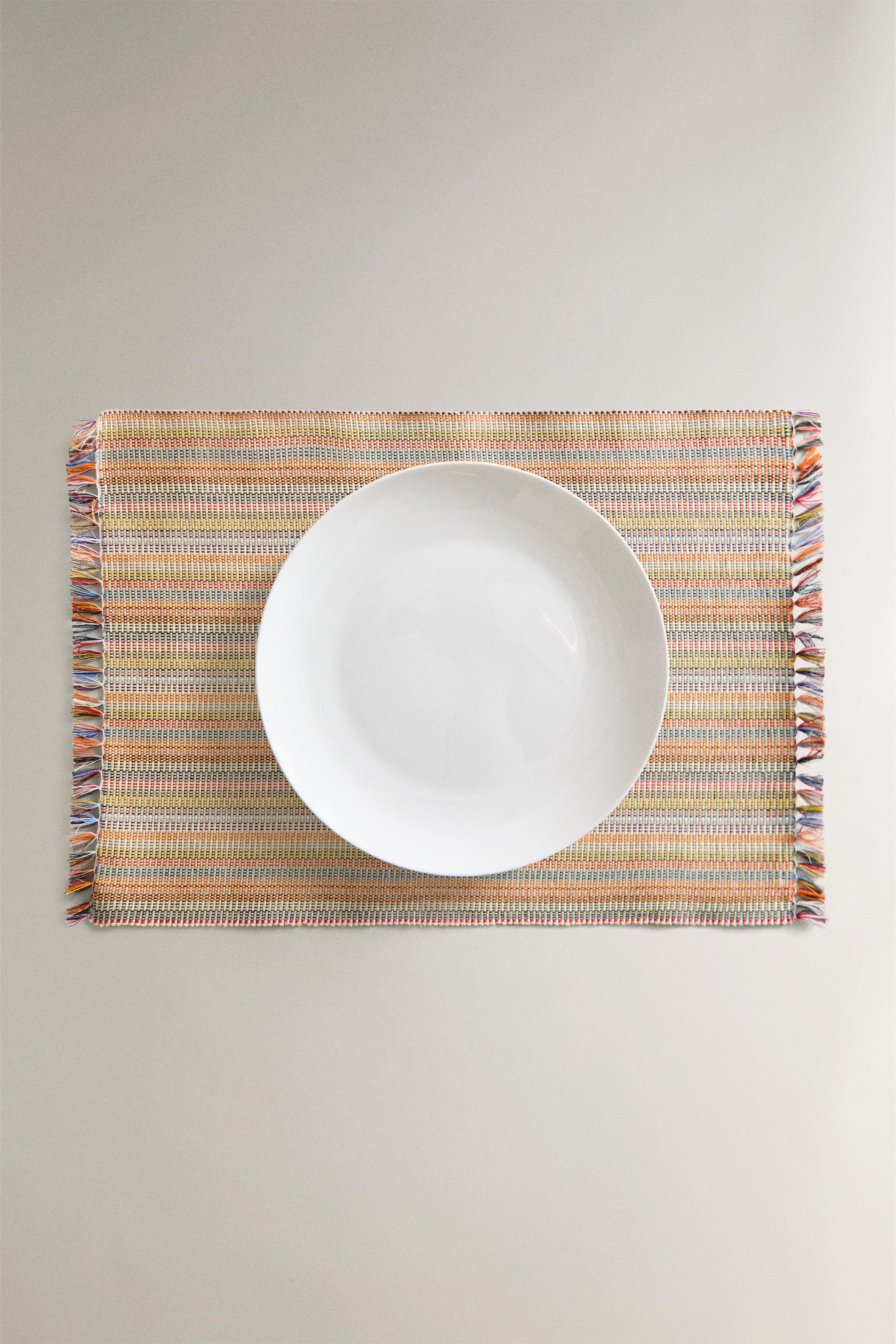 SET OF STRIPED COTTON PLACEMATS (SET OF 2)
