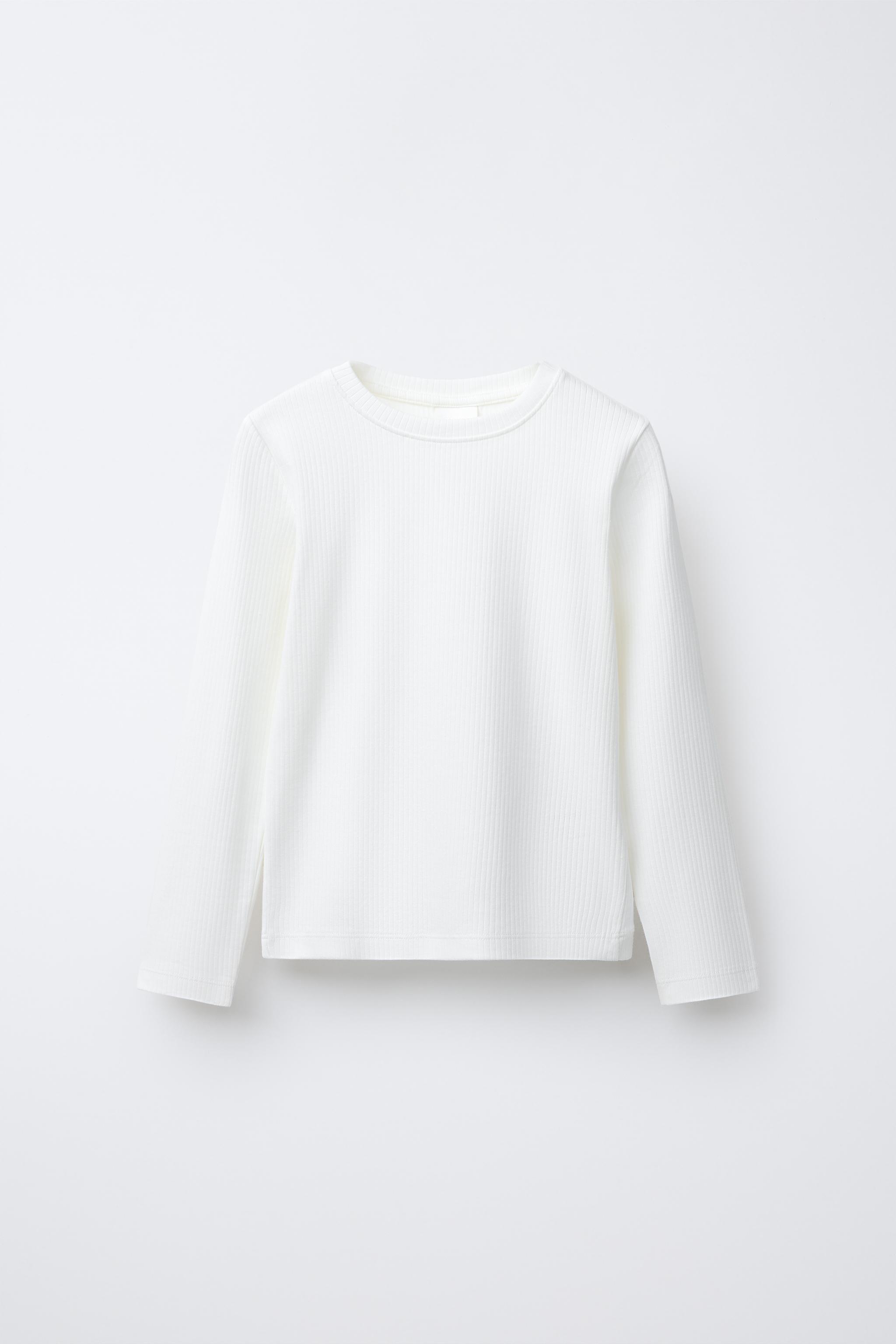 PLAIN RIBBED T-SHIRT