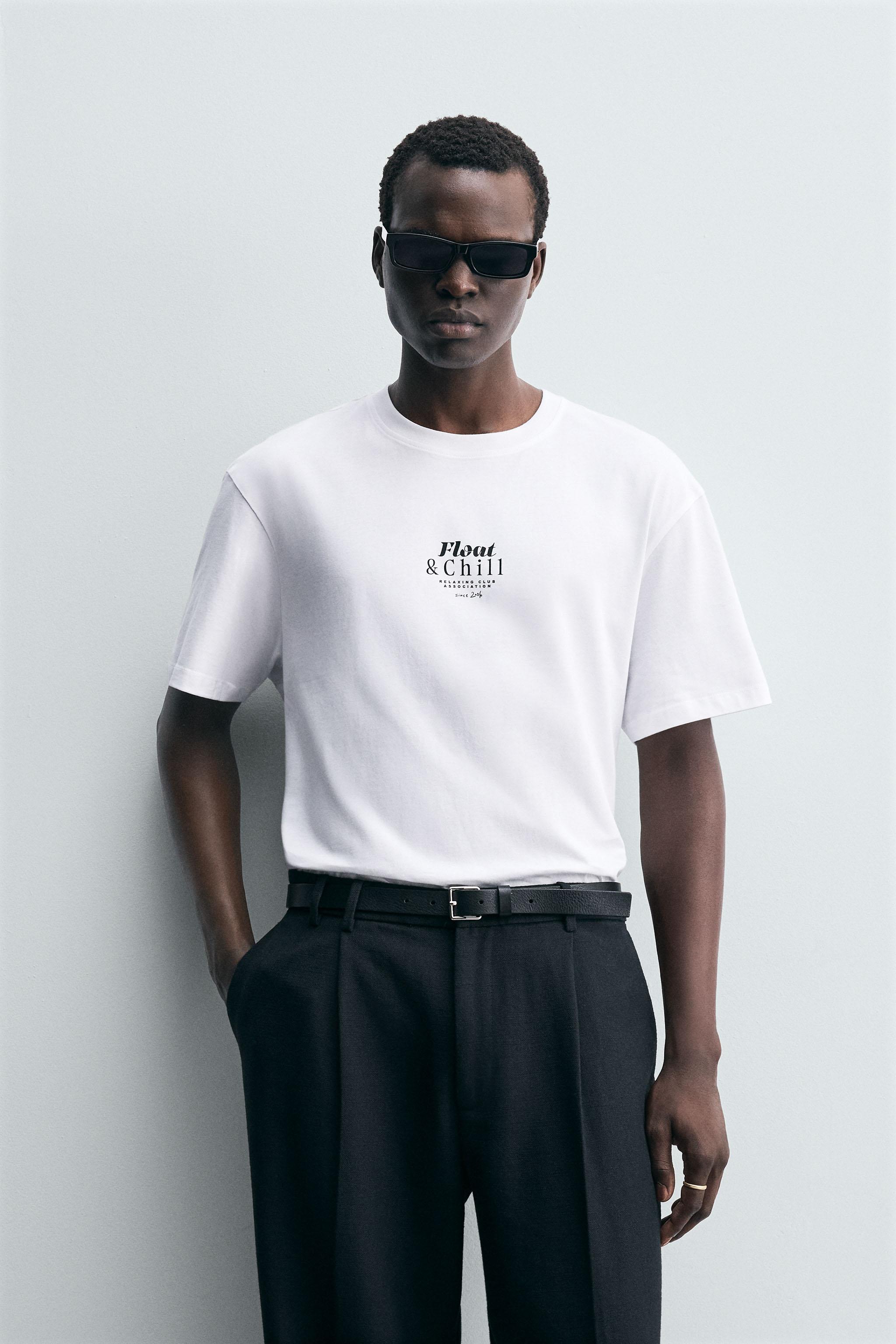 CONTRAST PRINT T-SHIRT