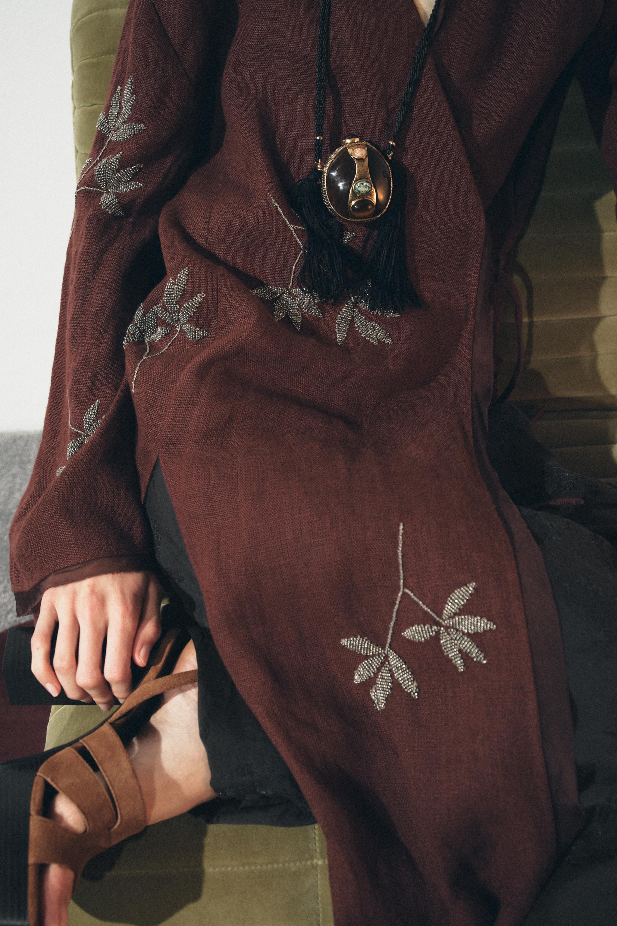 EMBROIDERED LINEN KIMONO ZW COLLECTION