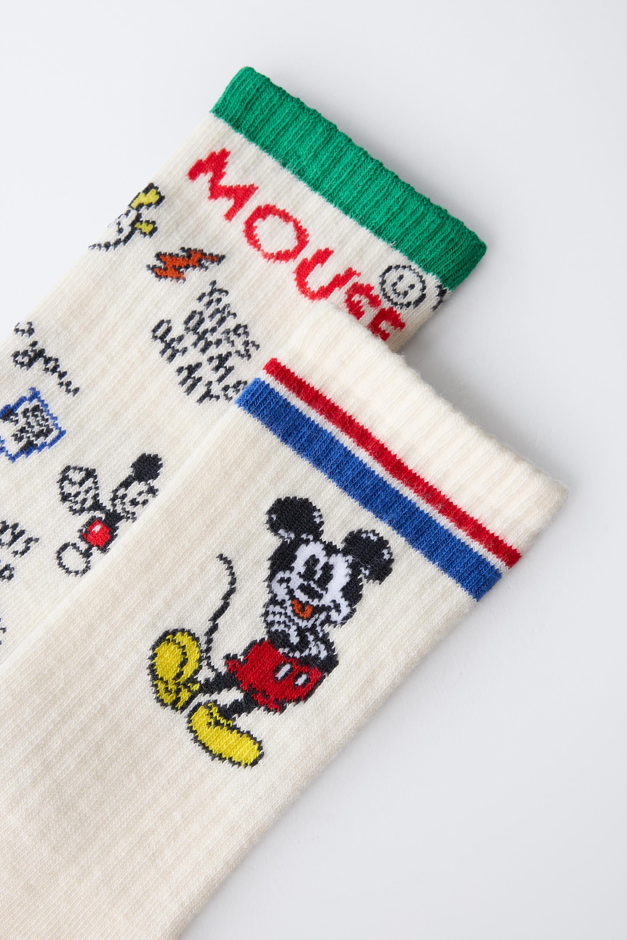 1-6 YEARS/ TWO-PACK OF MICKEY MOUSE © DISNEY LONG SOCKS